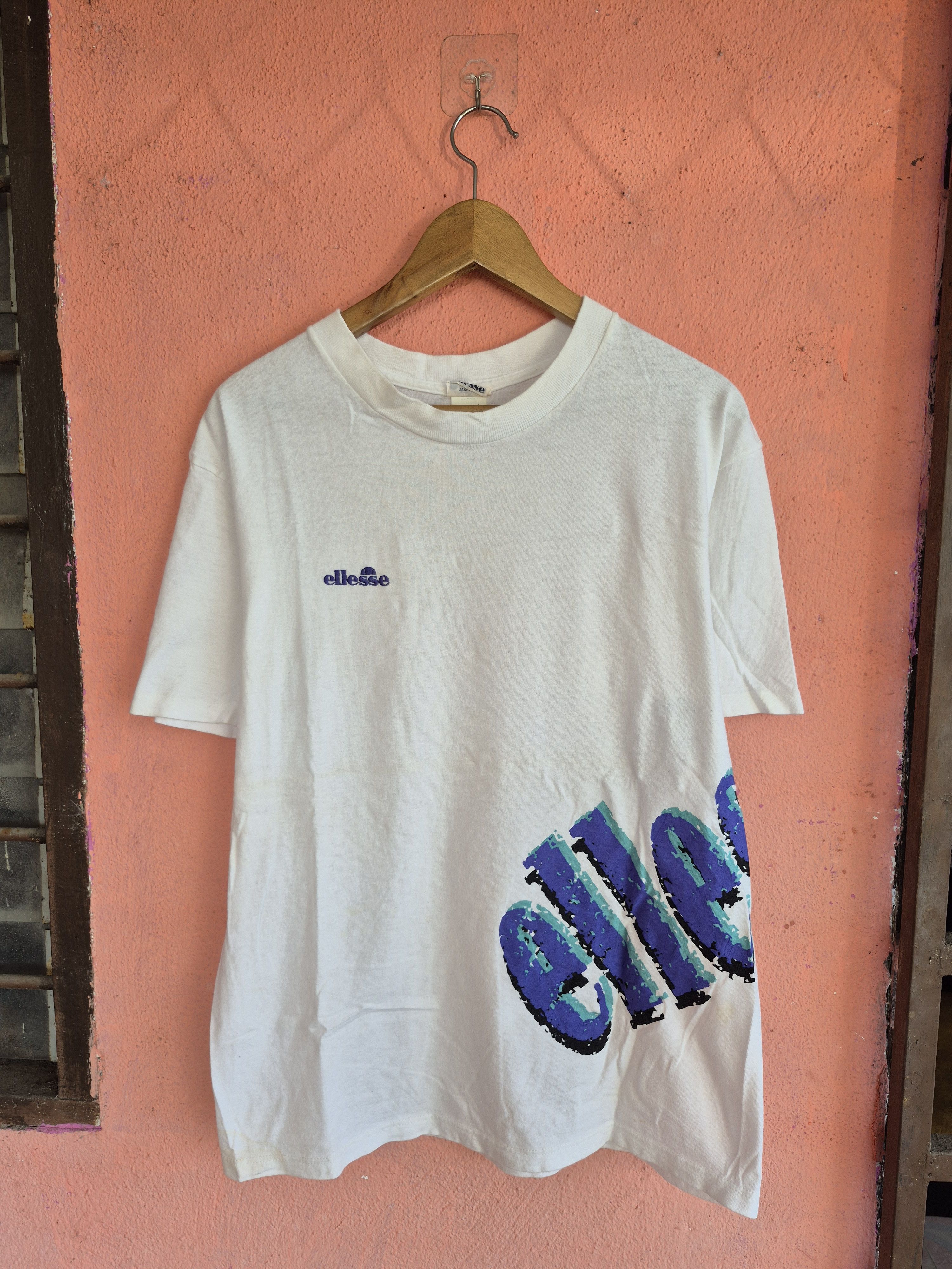 Ellesse 🔥 Vintage 90s Ellesse Side Print Big Logo Tee Size US M / EU 48-50 / 2 - 1 Thumbnail