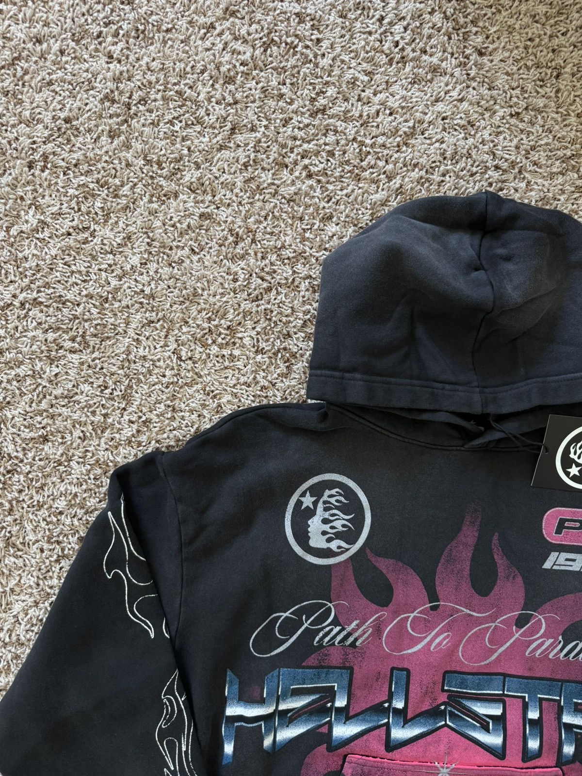 HELLSTAR Hellstar Racer Hoodie Black (NFC) Size US S / EU 44-46 / 1 - 6 Thumbnail