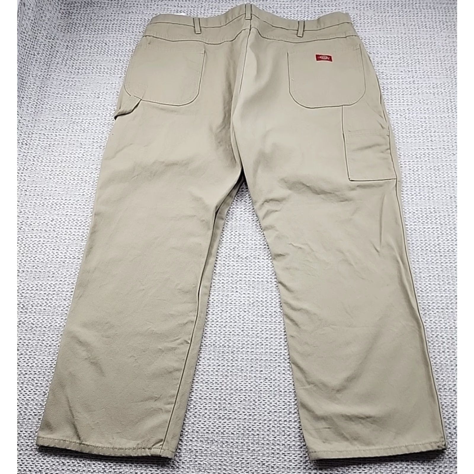 Dickies Genuine Dickies Carpenter Pants Mens 44 Beige Canvas 5-Pocket, Cargo, Slash Pockets Carpenter Jeans 44X30, Great Condition, Workwear, Dickies Size US 44 / EU 60 - 2 Thumbnail