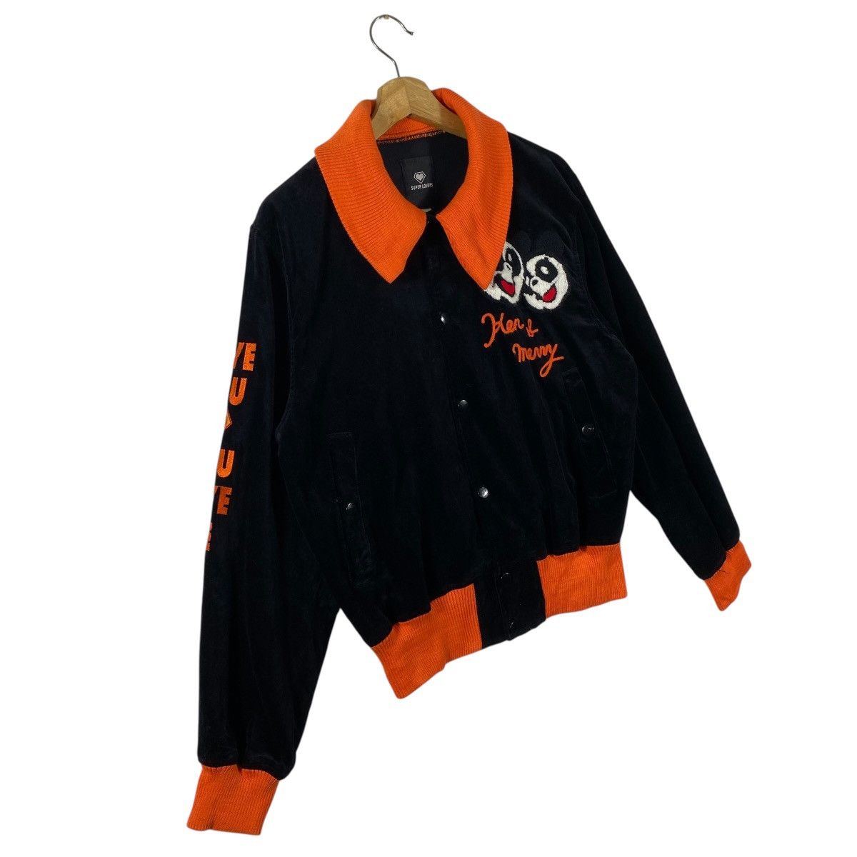 Japanese Brand Vintage Super Lovers Velvet Button Jacket Free Size Size US M / EU 48-50 / 2 - 3 Thumbnail