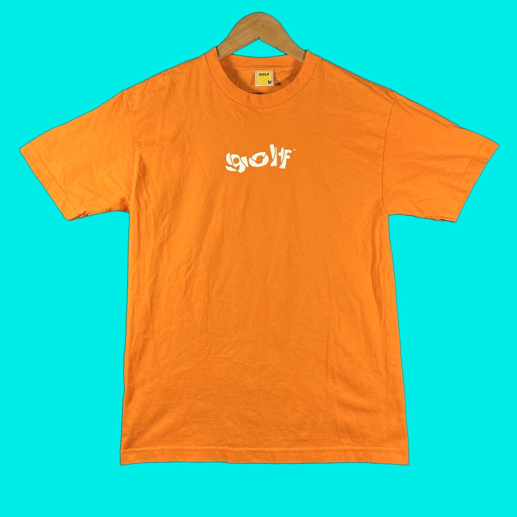 Golf Wang Golf Wang T-Shirt Orange Mens Medium Short Sleeve Crew Neck Flower Boy Tyler the Creator Size US M / EU 48-50 / 2 - 1 Thumbnail