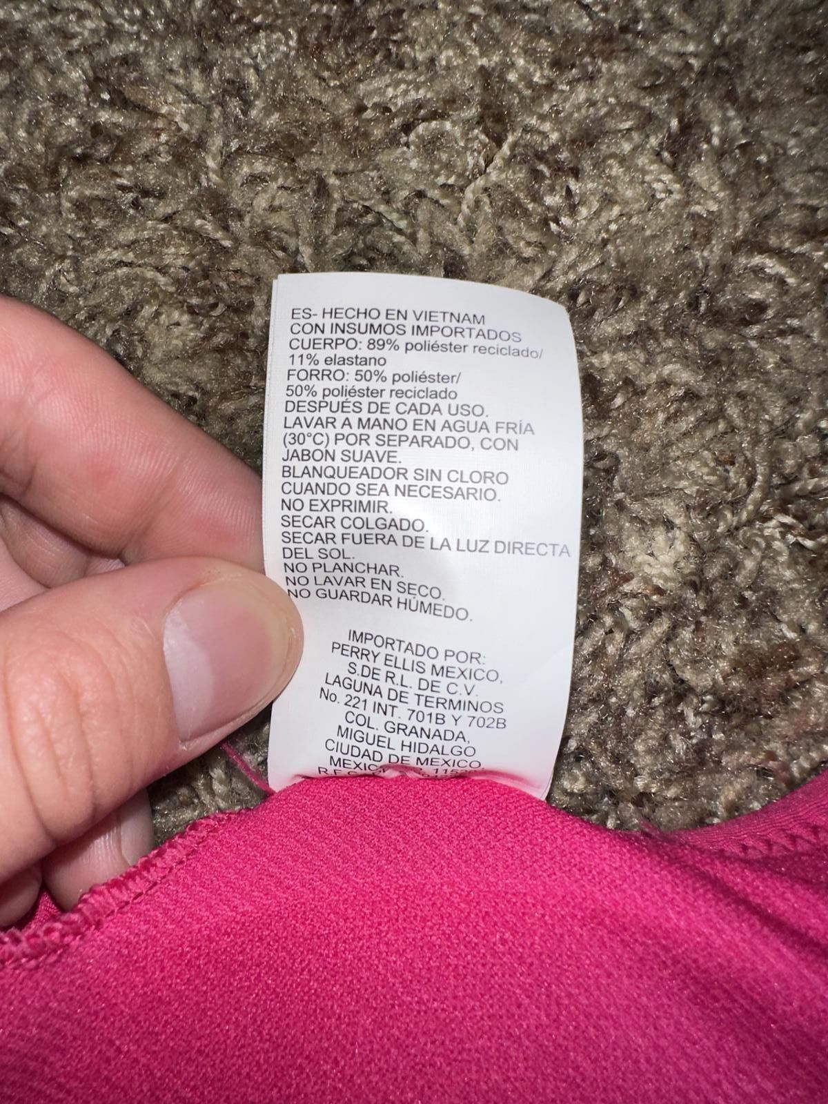 Nike Nike Stretch Crossback Lined Swimsuit Top Fireberry Size ONE SIZE - 9 Thumbnail