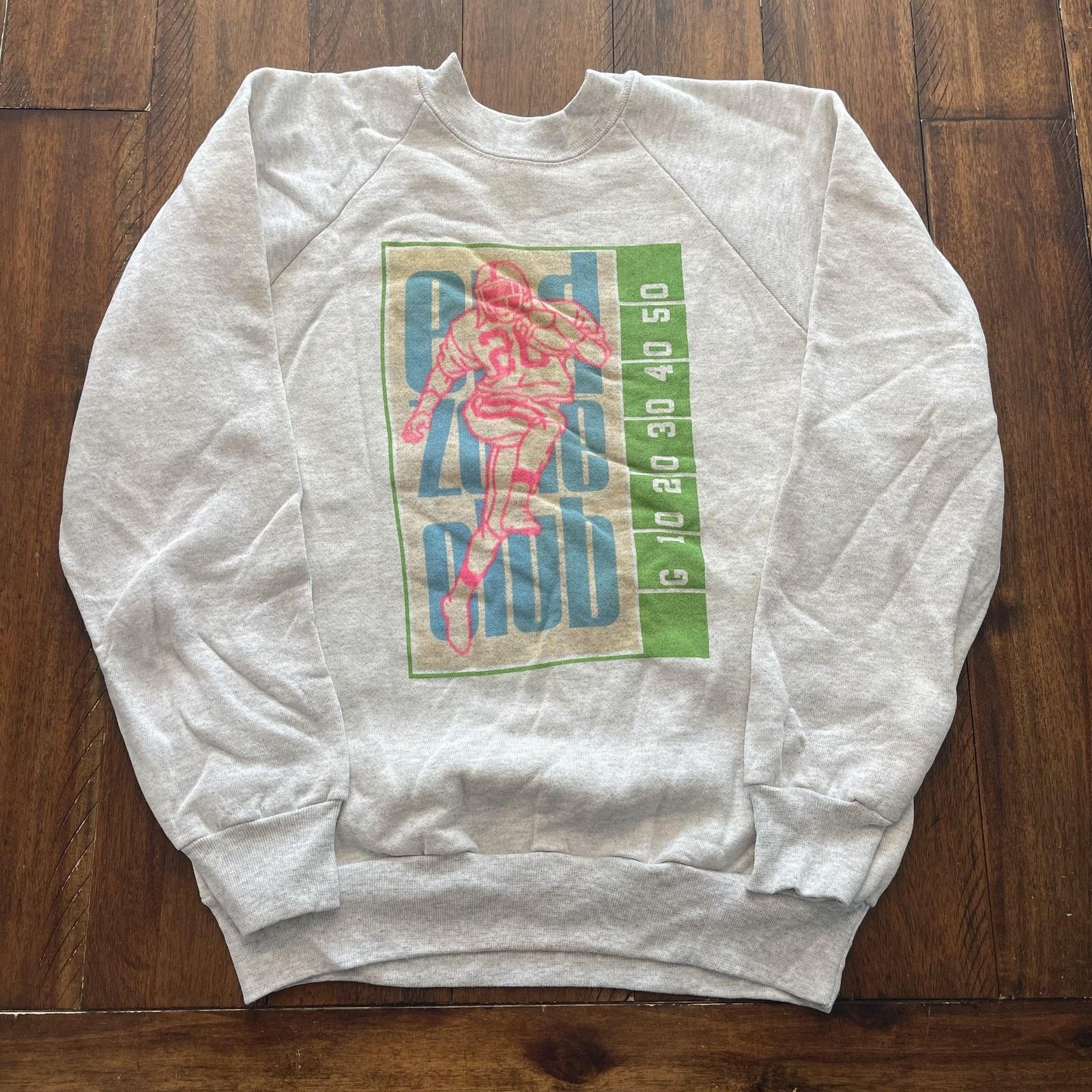Vintage Vtg Oneita Sweatshirt Mens L USA Football End Zone Club 90s Size US L / EU 52-54 / 3 - 2 Thumbnail