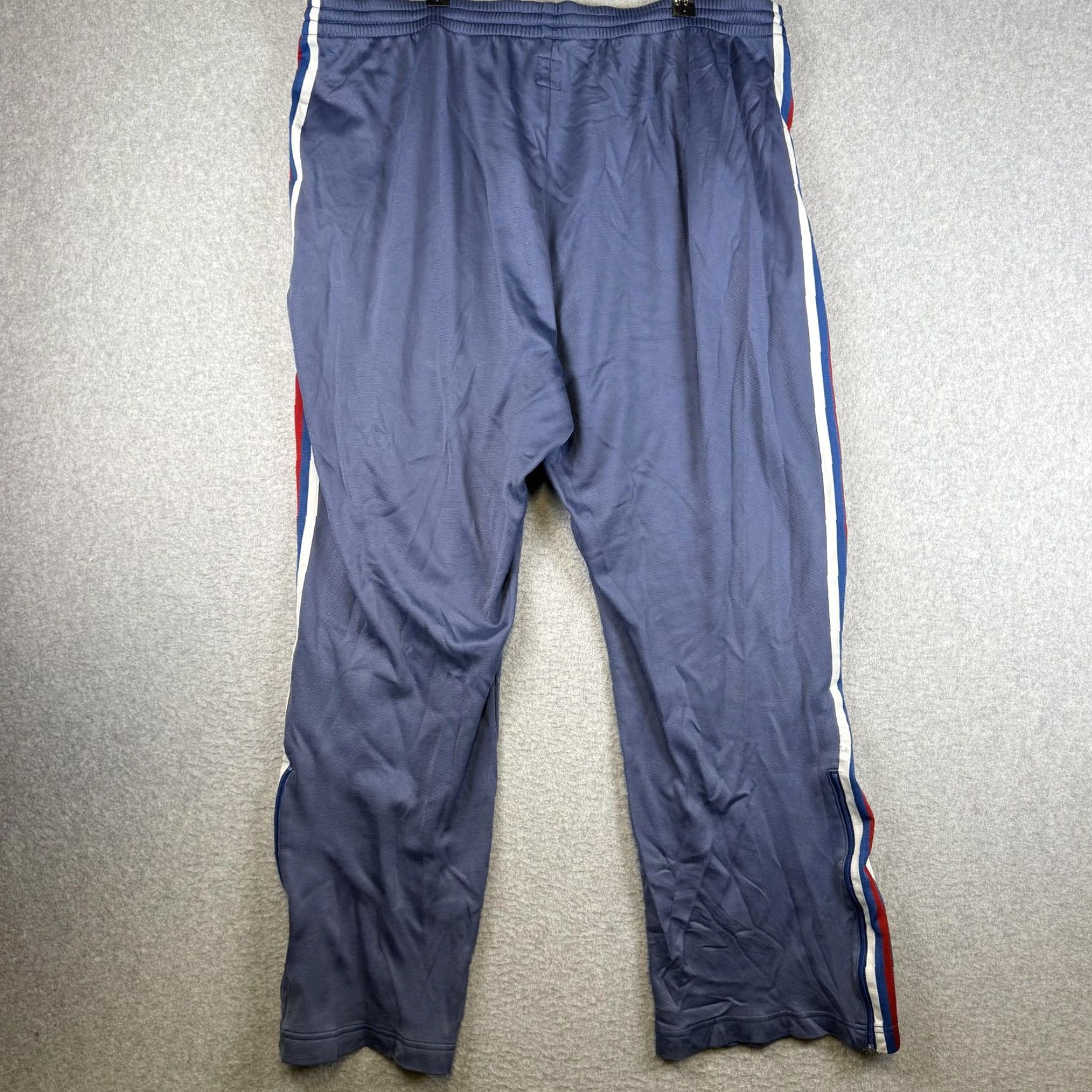 Adidas VINTAGE Adidas Pants Track XXL Blue White Red Striped Athletic 2XL Mens Regular Size Inseam 30 in Mens Size US 39 - 5 Thumbnail