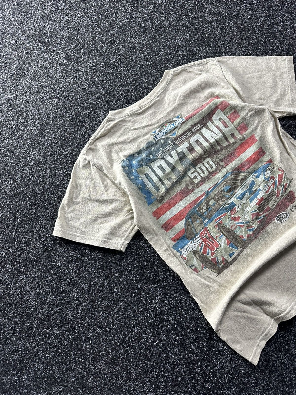 Other 🚨USA DAYTONA 500 AMERICAN RACE HASE VINTAGE TEE BIG LOGO Size US S / EU 44-46 / 1 - 2 Thumbnail