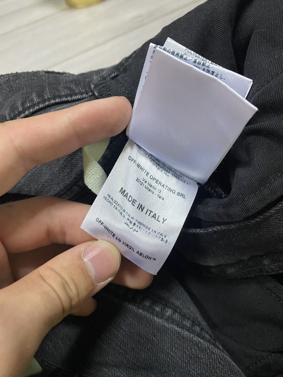 Off-White Off-White tape T 2013 Fire line do not cross jeans Size US 31 - 9 Thumbnail