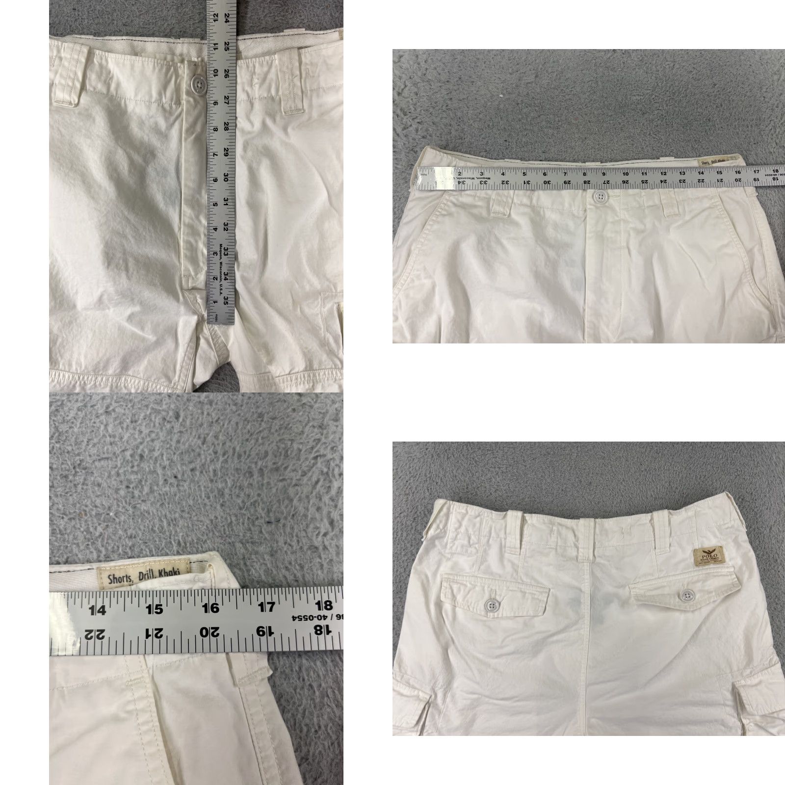Polo Ralph Lauren Polo Ralph Lauren Shorts Men Polo Ralph Lauren Shorts White 32 Canvas Drill 100% Cotton Size US XS / EU 42 / 0 - 9 Thumbnail
