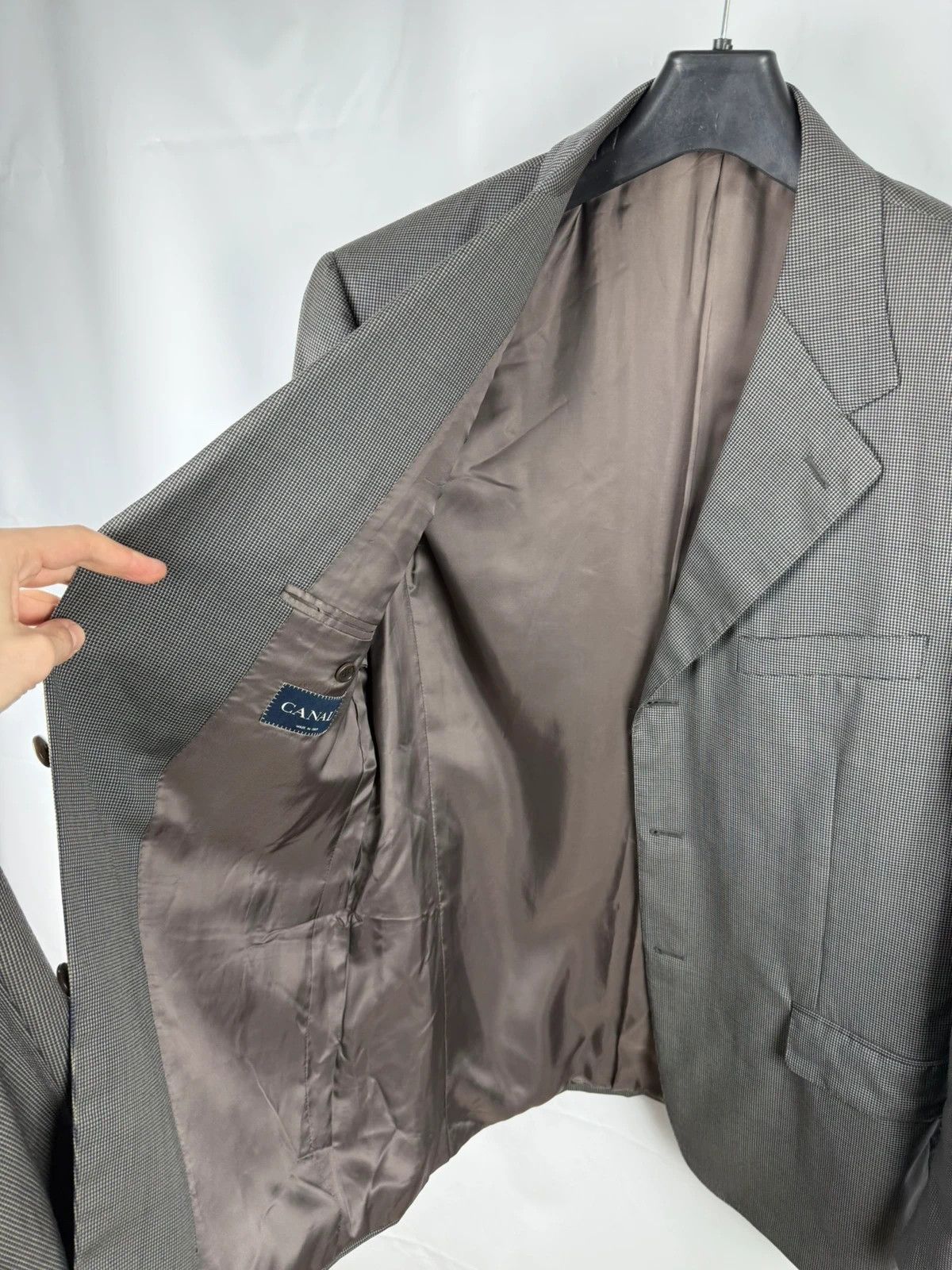 Canali Canali Wool Suit size 54 Size 44R - 8 Thumbnail