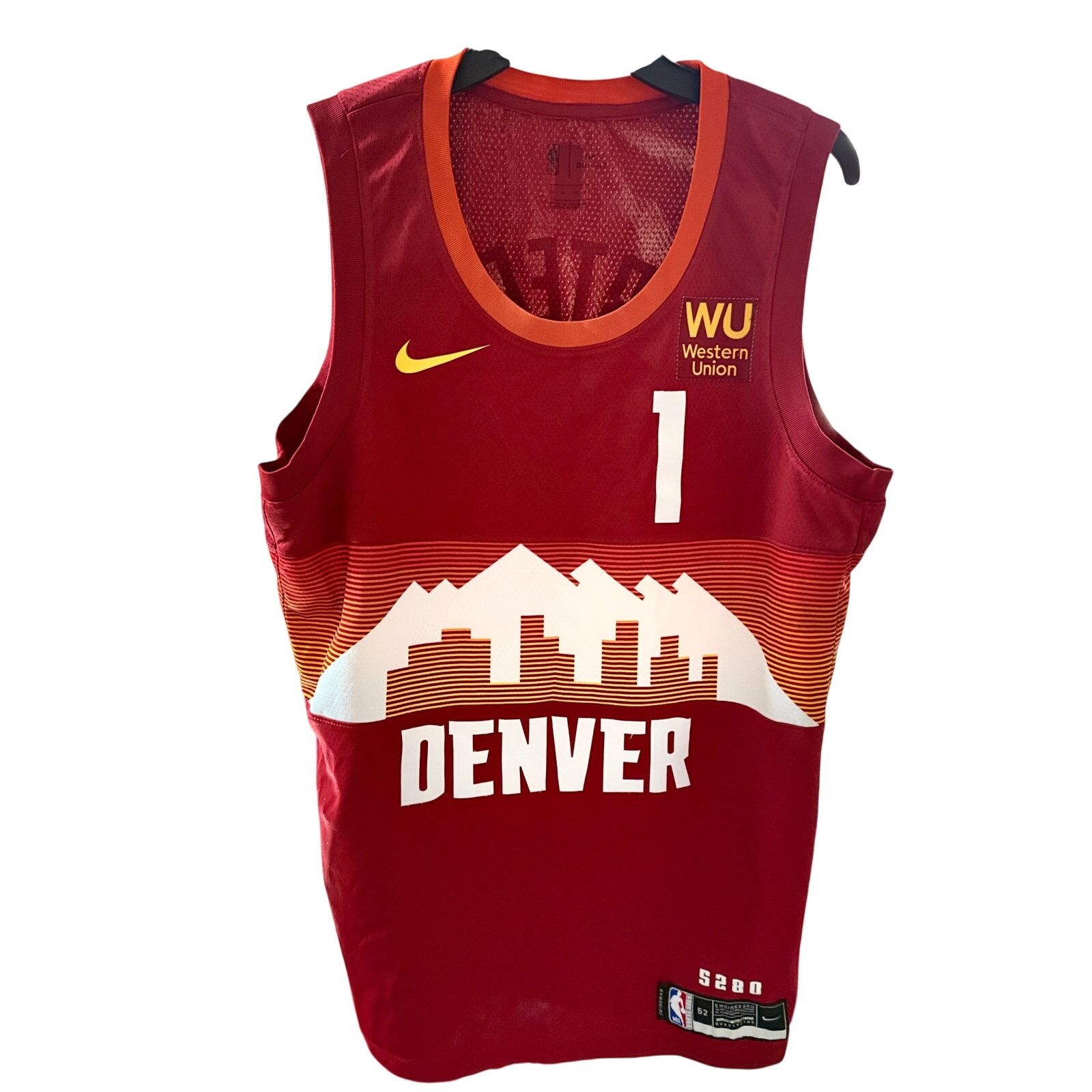 Nike Nike Denver Nuggets #1 MPJ City Edition Swingman Jersey XL Size US XL / EU 56 / 4 - 1 Thumbnail