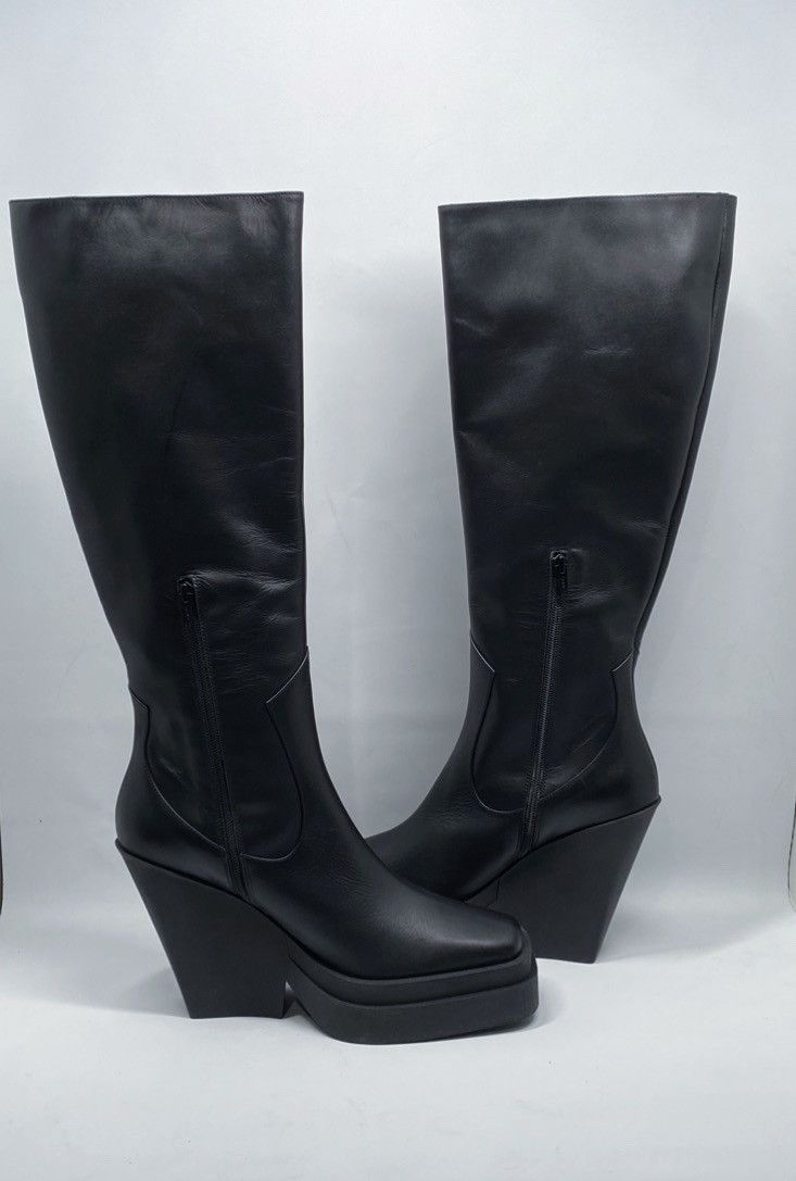 GIA BORGHINI Gia Borghini Texan Leather Platform Knee-High Boots size 41 Size US 11 / IT 41 - 7 Thumbnail