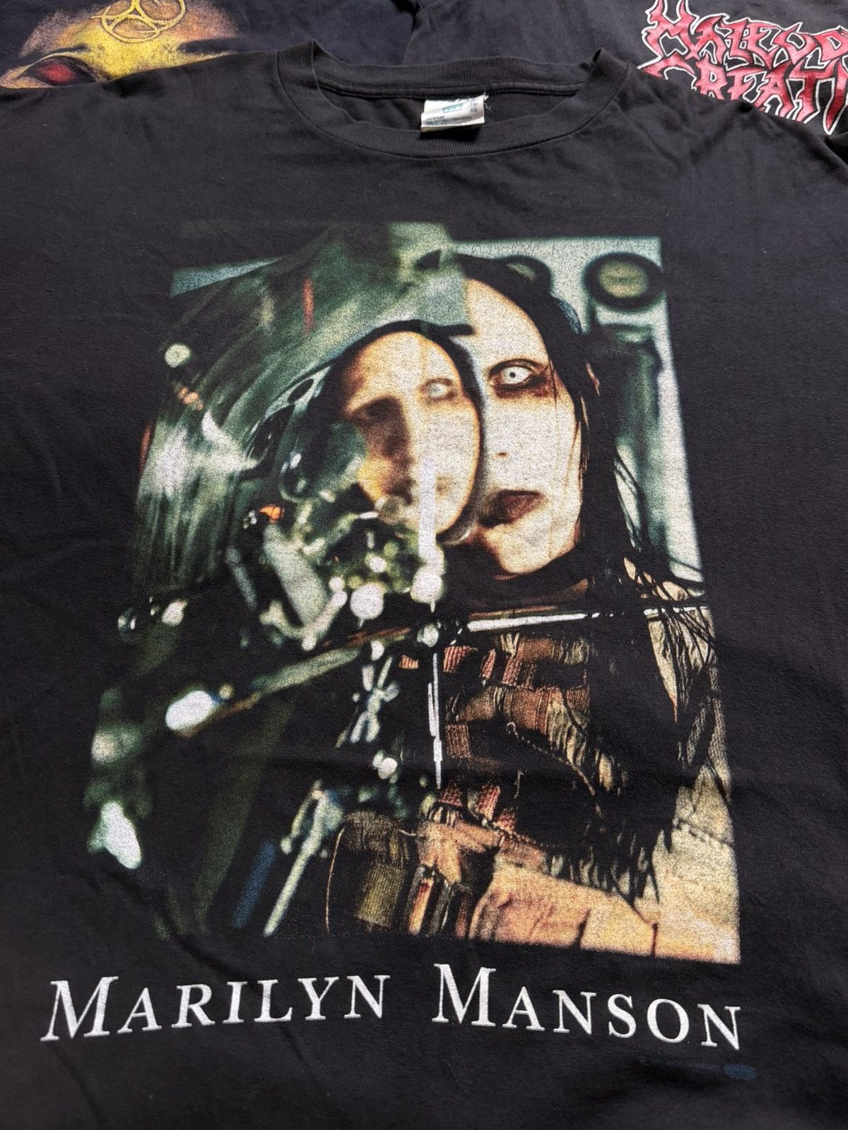 Band Tees Vintage Marilyn Manson Beautiful People 1997 Size US XL / EU 56 / 4 - 4 Thumbnail