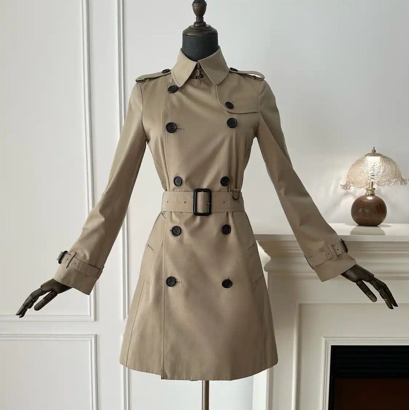 Burberry Burberry Khaki Women's Trench Coat Size S Size S / US 4 / IT 40 - 1 Thumbnail