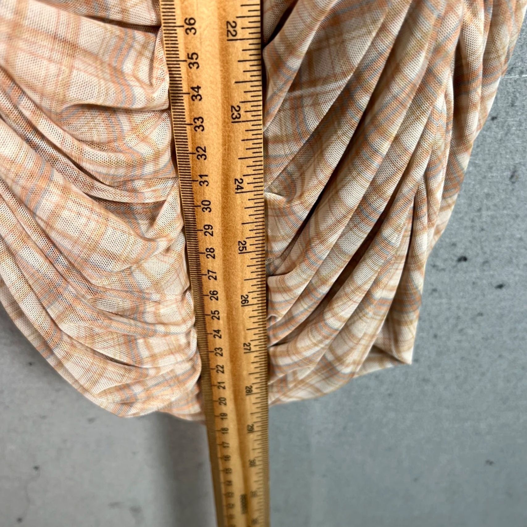 Vintage Wilfred Bodycon Dress Womens XXS Beige Plaid Ruched Sleeveless Casual Knee Length Size XXS / US 00 / IT 34 - 6 Thumbnail