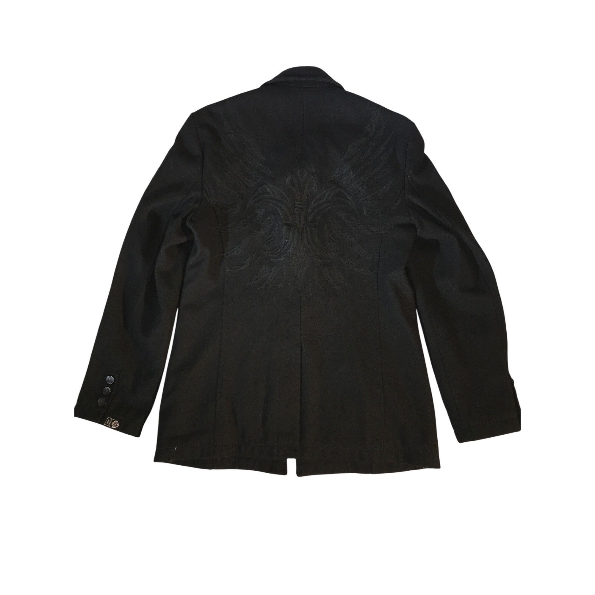 Roar Roar Inspire Men's Black Wool Blend Jacket With Embroidery Size US M / EU 48-50 / 2 - 2 Thumbnail