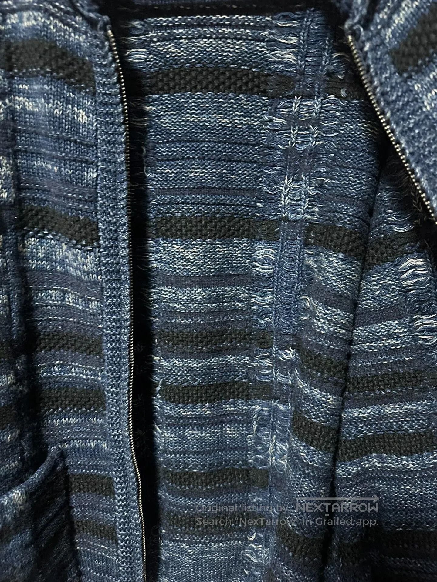 RRL Ralph Lauren RRL Indigo Dyed Shawl Collar Zip Cardigan. Size US M / EU 48-50 / 2 - 5 Thumbnail