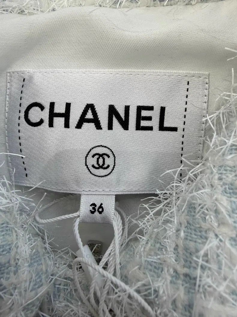 Chanel Chanel Baby blue baby face zipper jacket Size XS / US 0-2 / IT 36-38 - 4 Thumbnail