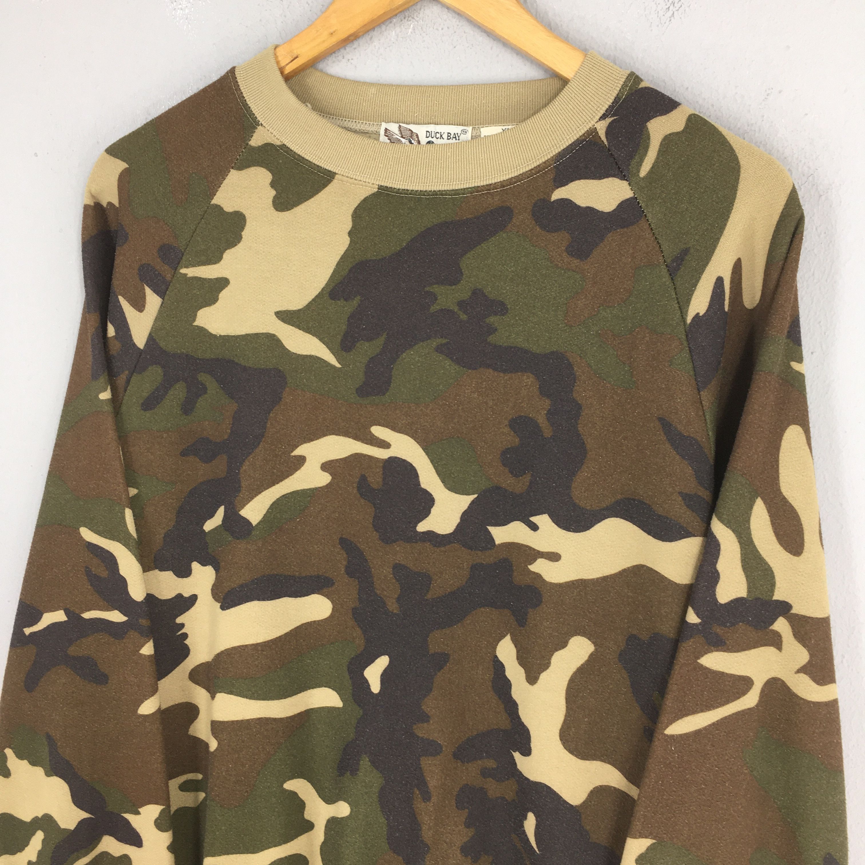 Habitat Vintage 80s Duck Bay Camouflage Sweatshirt XLarge Size US XL / EU 56 / 4 - 3 Thumbnail