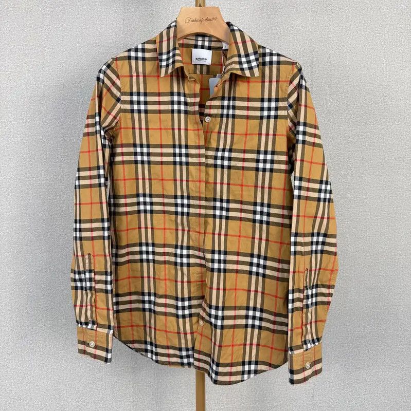 Burberry Burberry Color Block Cotton Women's Shirt Size XXS / US 00 / IT 34 - 1 Thumbnail