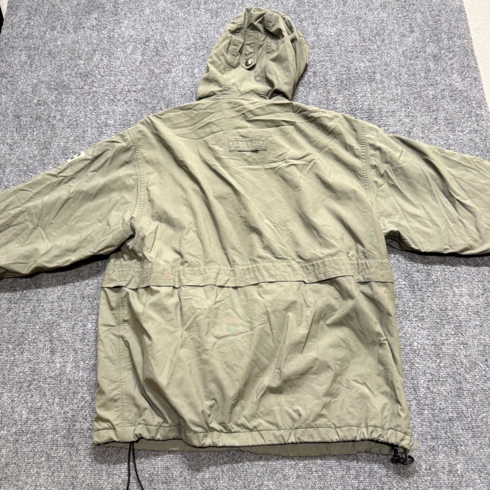 The Unbranded Brand Capp3l Anorak Jacket Men's L Gray Windbreaker 100% Polyester Windproof 1/4 Button Up Size US L / EU 52-54 / 3 - 3 Thumbnail