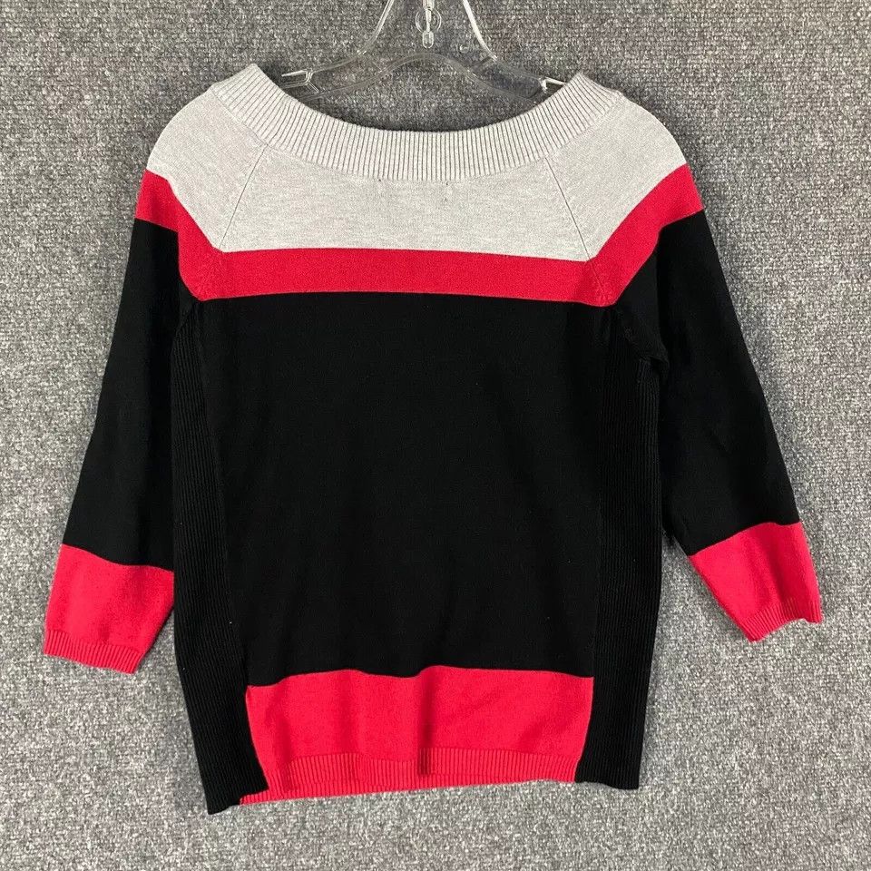 Other Joseph A Sweater Women's Medium 3/4 Sleeve Casual Rayon Size M / US 6-8 / IT 42-44 - 8 Thumbnail