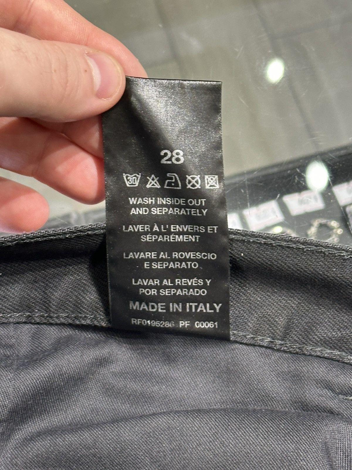 Raf Simons Raf Simons SS20 Destroyed Denim Pants Black Purple Slim Fit Size US 30 / EU 46 - 4 Thumbnail