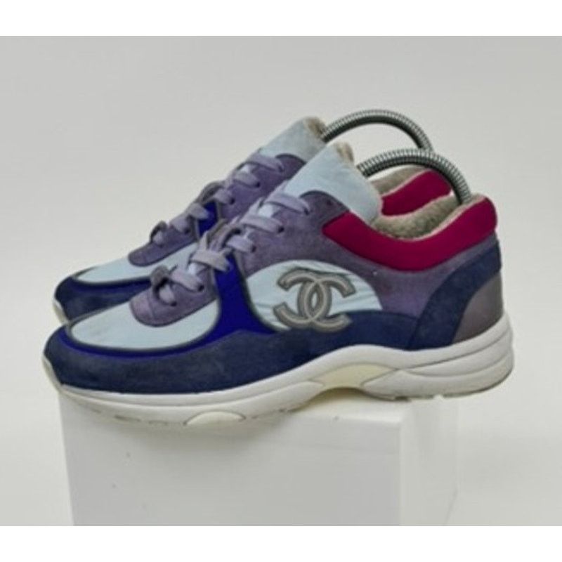 Chanel Chanel CC Logo Suede Runner Sneakers G34360 – Size 37 Size US 6 / IT 36 - 1 Thumbnail