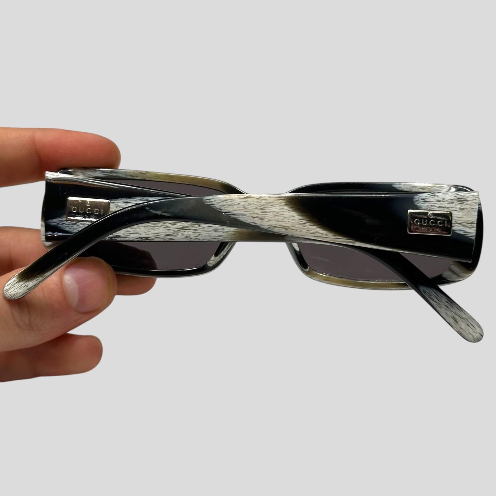 Gucci Gucci by Tom Ford 00’s Zebra Print GG Logo Square Sunglasses Size ONE SIZE - 5 Thumbnail
