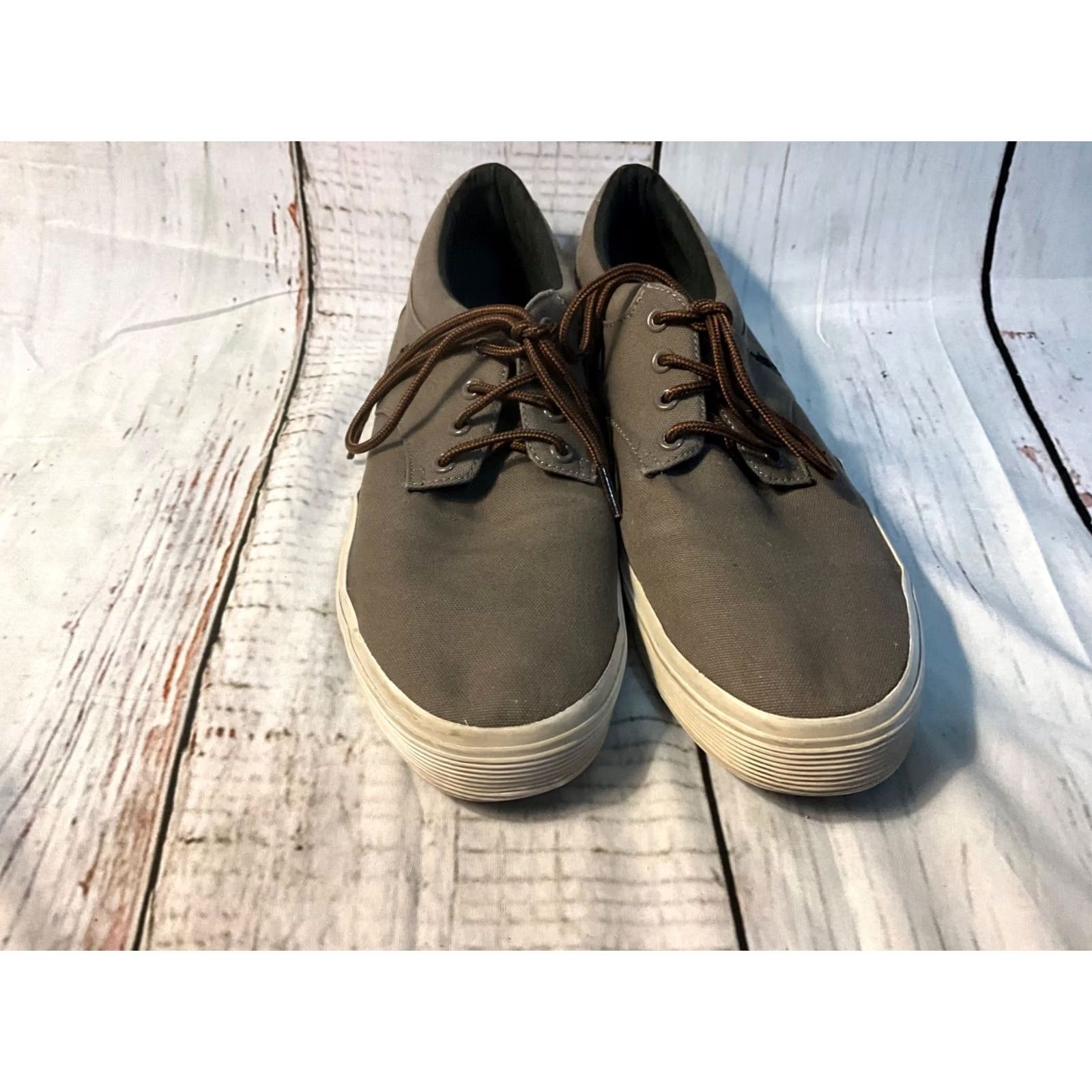Ralph Lauren Polo Ralph Lauren Keaton Canvas Lace Up Pony Sneaker Mens 11.5 D Beige Casual Shoes Sneaker Men Size US L / EU 52-54 / 3 - 4 Thumbnail