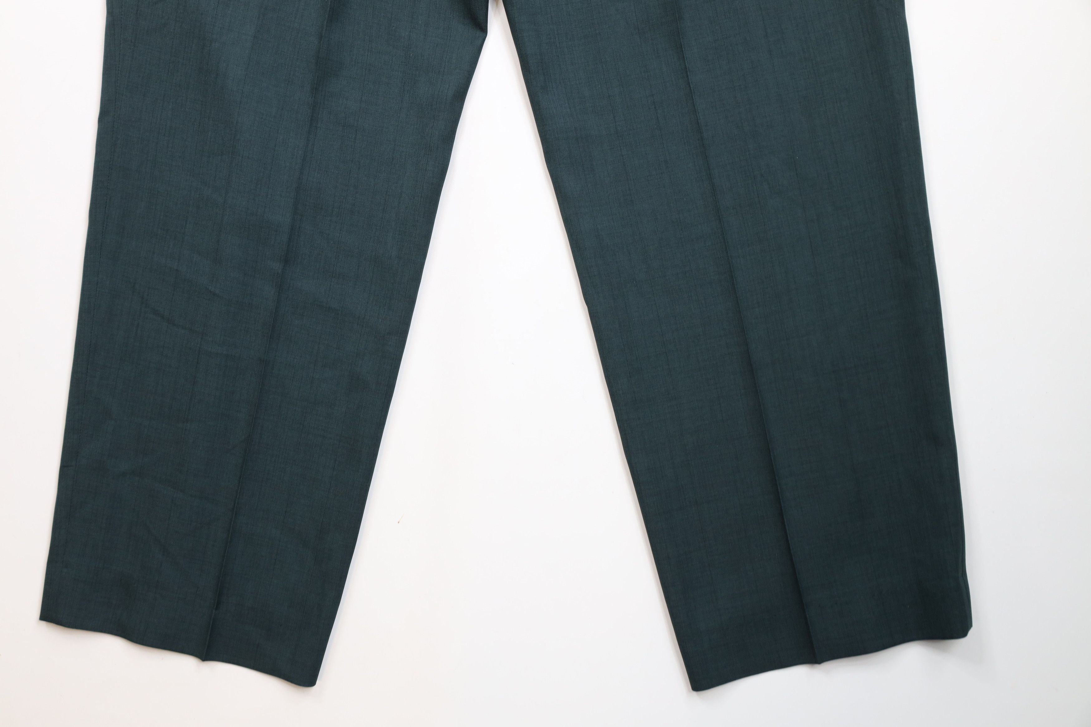 Vintage Vintage 90s Streetwear Pleated Wide Leg Chino Pants Green Size US 34 / EU 50 - 13 Thumbnail