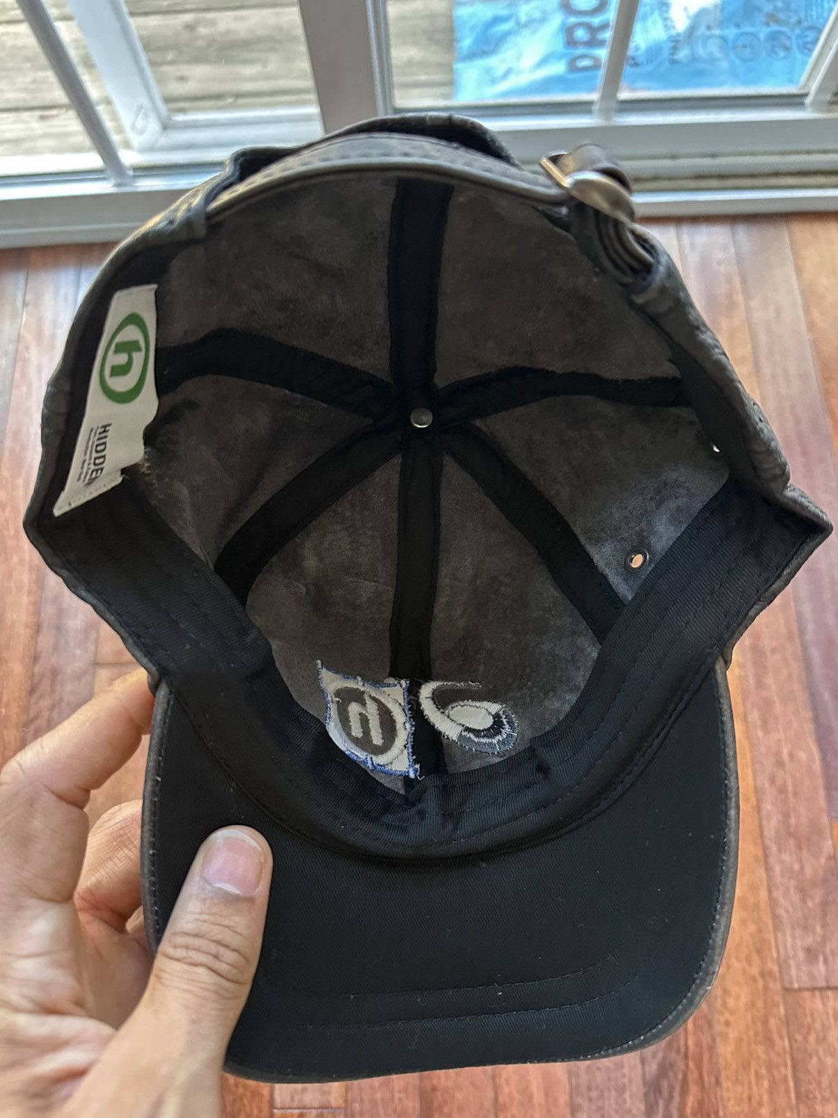 Asics × HIDDEN Painted Washed Leather Hat - Black Size ONE SIZE - 11 Thumbnail