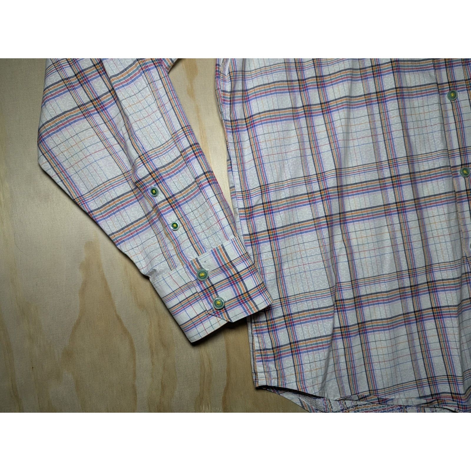 Robert Graham Robert Graham Men's Large X Collection Plaid Button Shirt Size US L / EU 52-54 / 3 - 3 Thumbnail