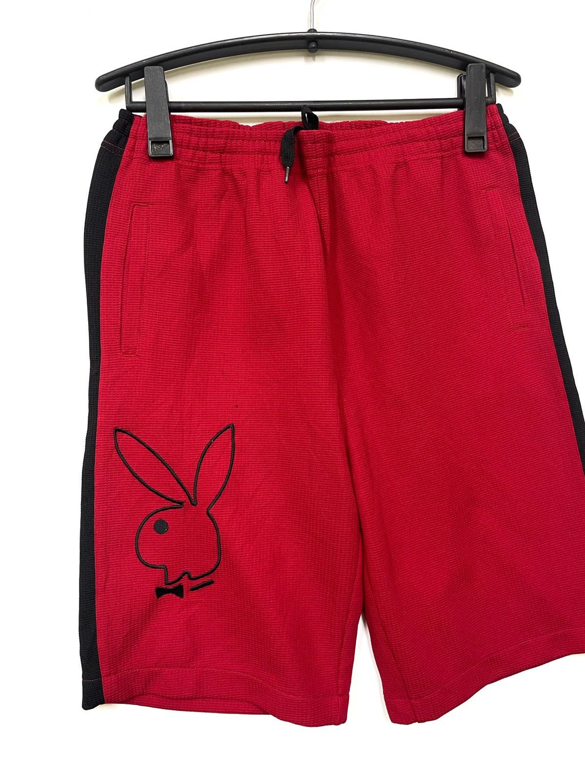 Playboy × Vintage Rare Vintage Playboy short pants with Multi logo Size US 35 - 2 Thumbnail