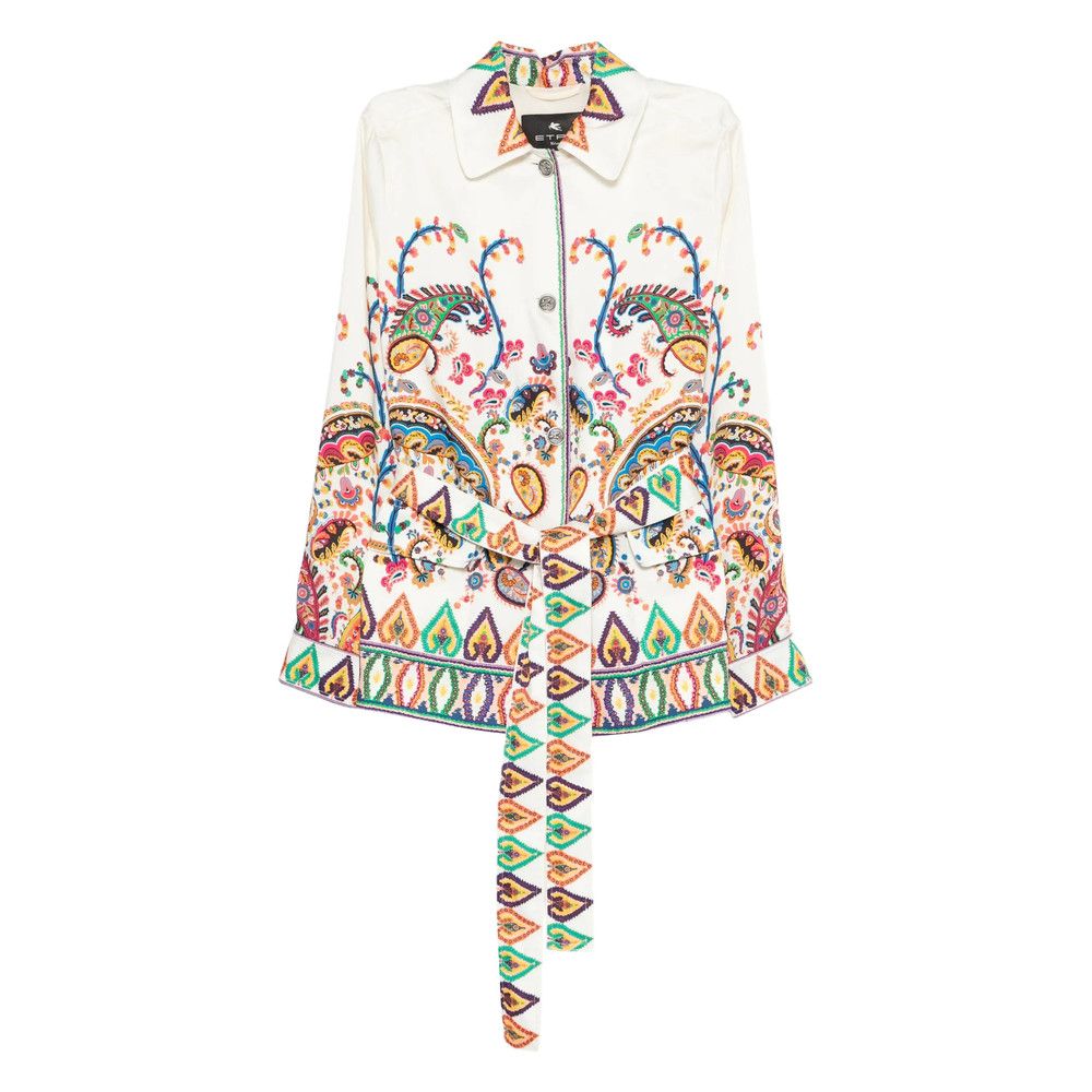 Etro Etro NEUTRALS Jackets - Fitted Jackets Size M / US 6-8 / IT 42-44 - 1 Thumbnail