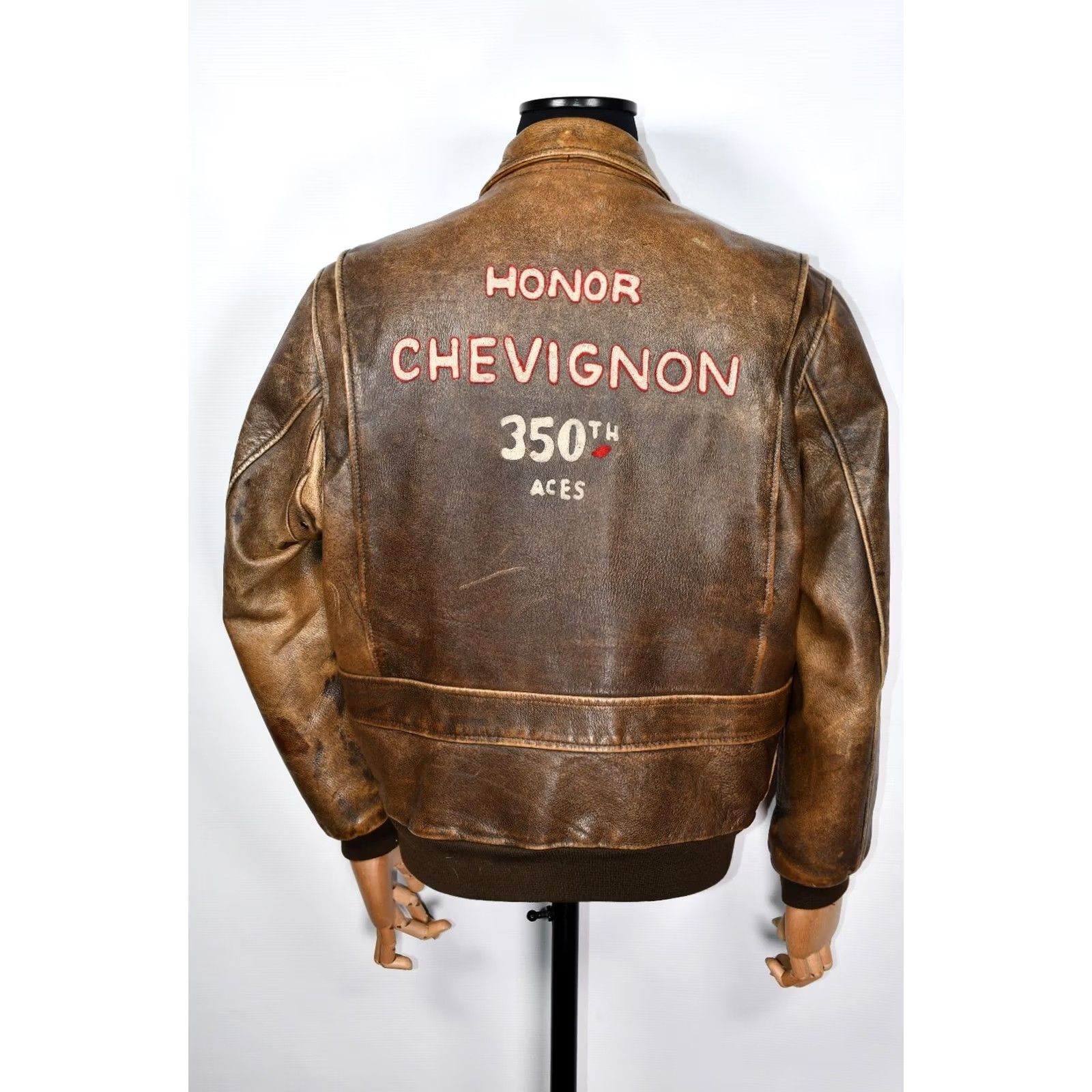 Vintage Chevignon Jacket Bomber Leather Brown L Mens Vintage Flight Shirt Jackethood? Size US L / EU 52-54 / 3 - 3 Thumbnail