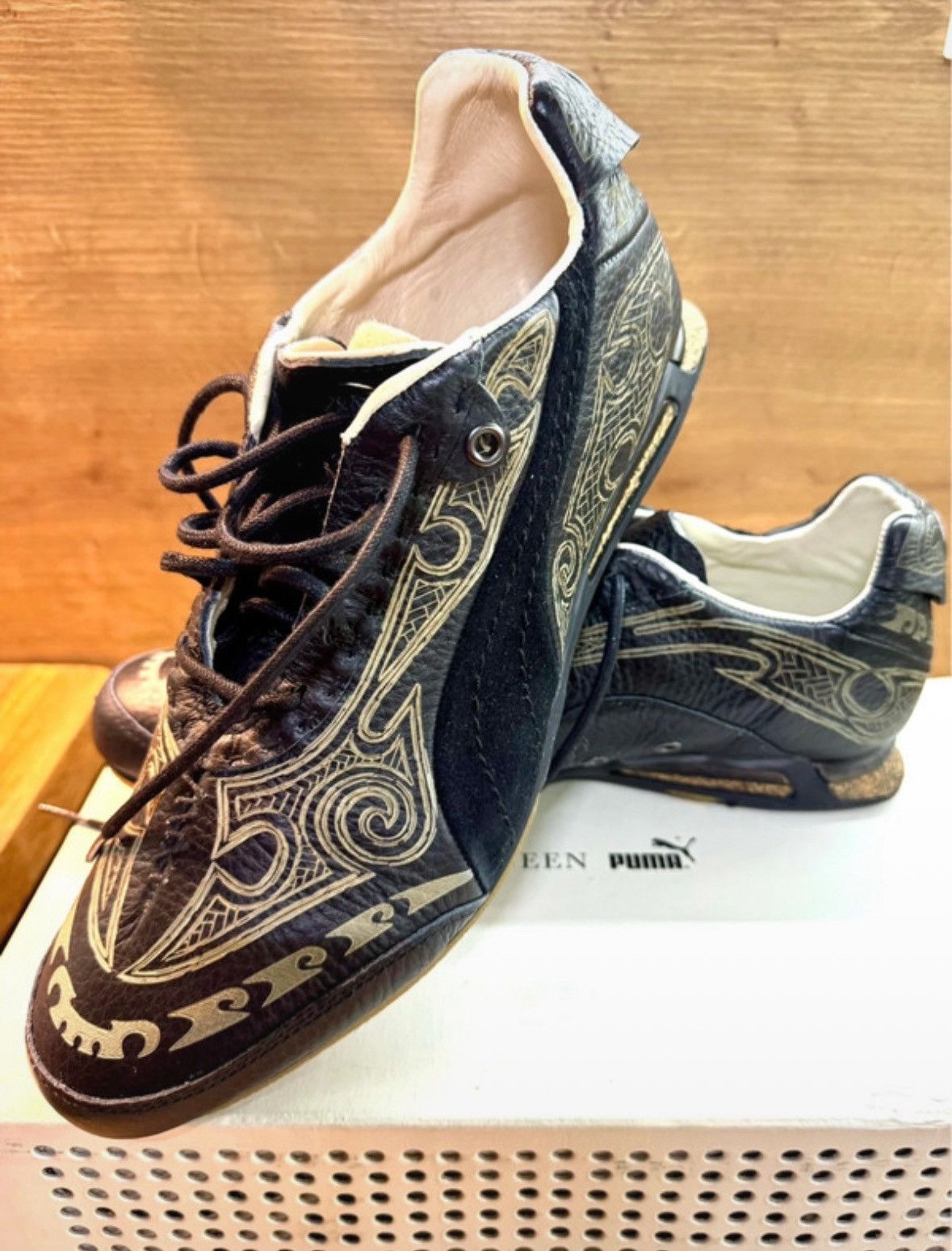 Alexander McQueen × Puma Puma Alexander Mcqueen ss06 Mataora Lumber leather shoes Size US 9 / EU 42 - 1 Thumbnail