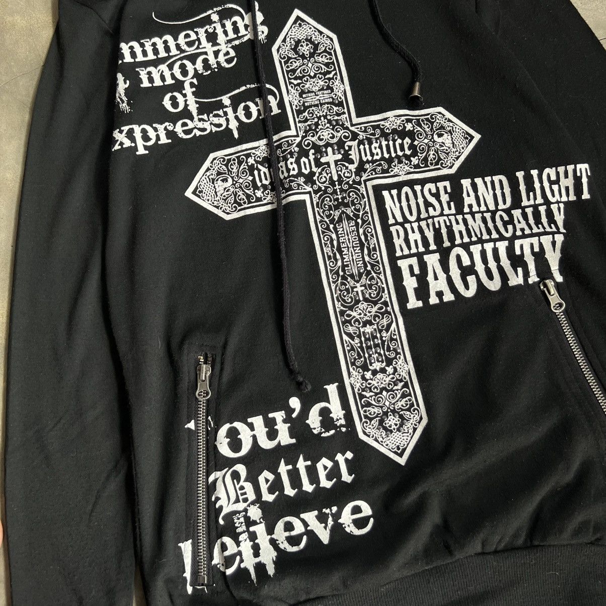 14th Addiction 2000s Dig Deep Vkei Style The Stream Zip Hoodie Size US M / EU 48-50 / 2 - 5 Thumbnail