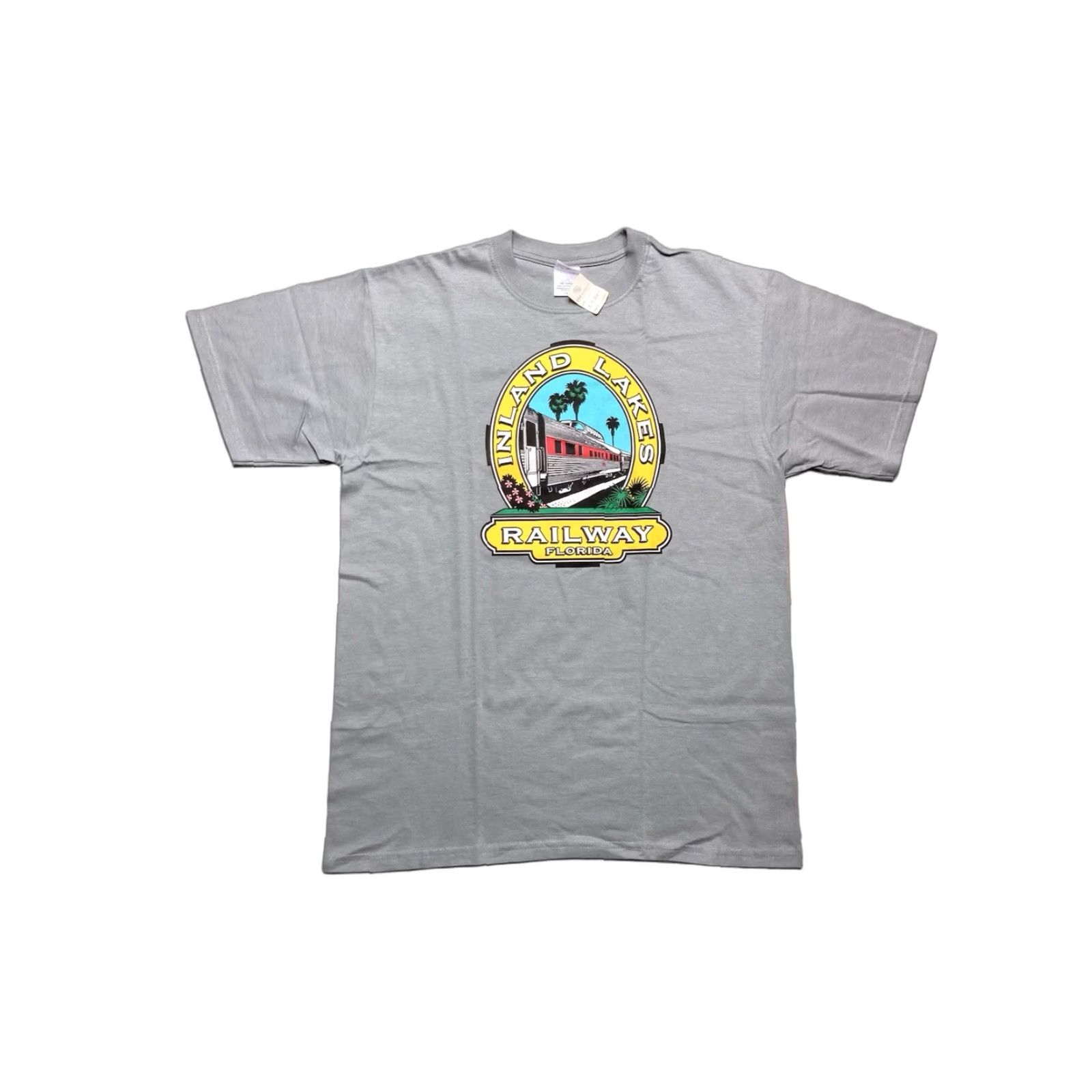 Anvil VINTAGE Anvil T-Shirt Inland Lakes Railway Florida Gray Large NWT DEADSTOCK Men Size US L / EU 52-54 / 3 - 1 Thumbnail