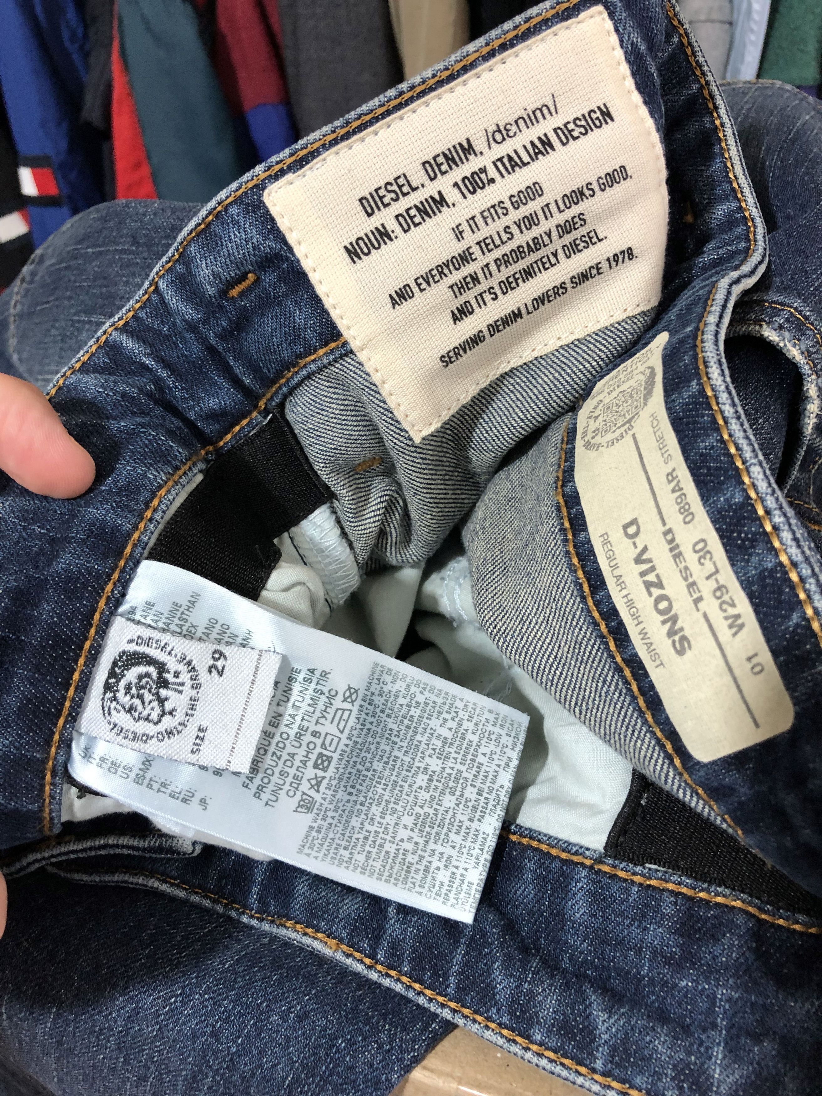 Diesel Diesel D-Vizons Jeans Denim Pants Blue size 29x30 Size US 29 - 10 Thumbnail