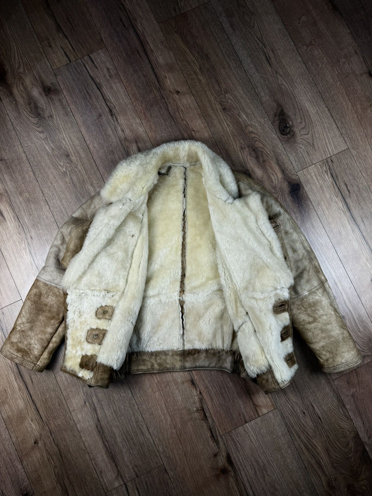 Other Vintage Italian Shearling Leather Jacket Size 50 Brown Size US M / EU 48-50 / 2 - 6 Thumbnail