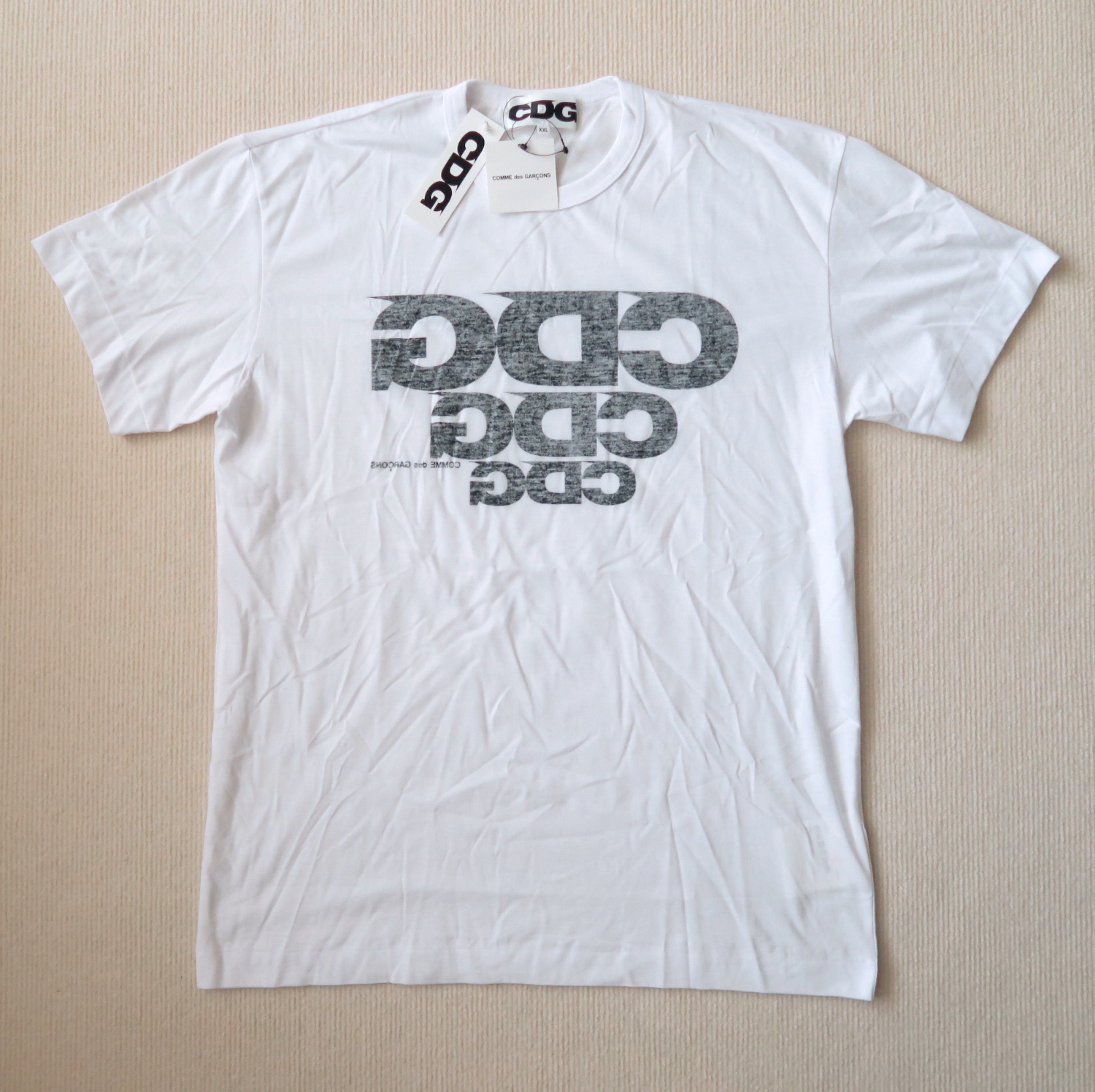CDG by Comme des Garcons Comme des Garcons CDG Triple Logo T-Shirt Size US XXL / EU 58 / 5 - 2 Thumbnail