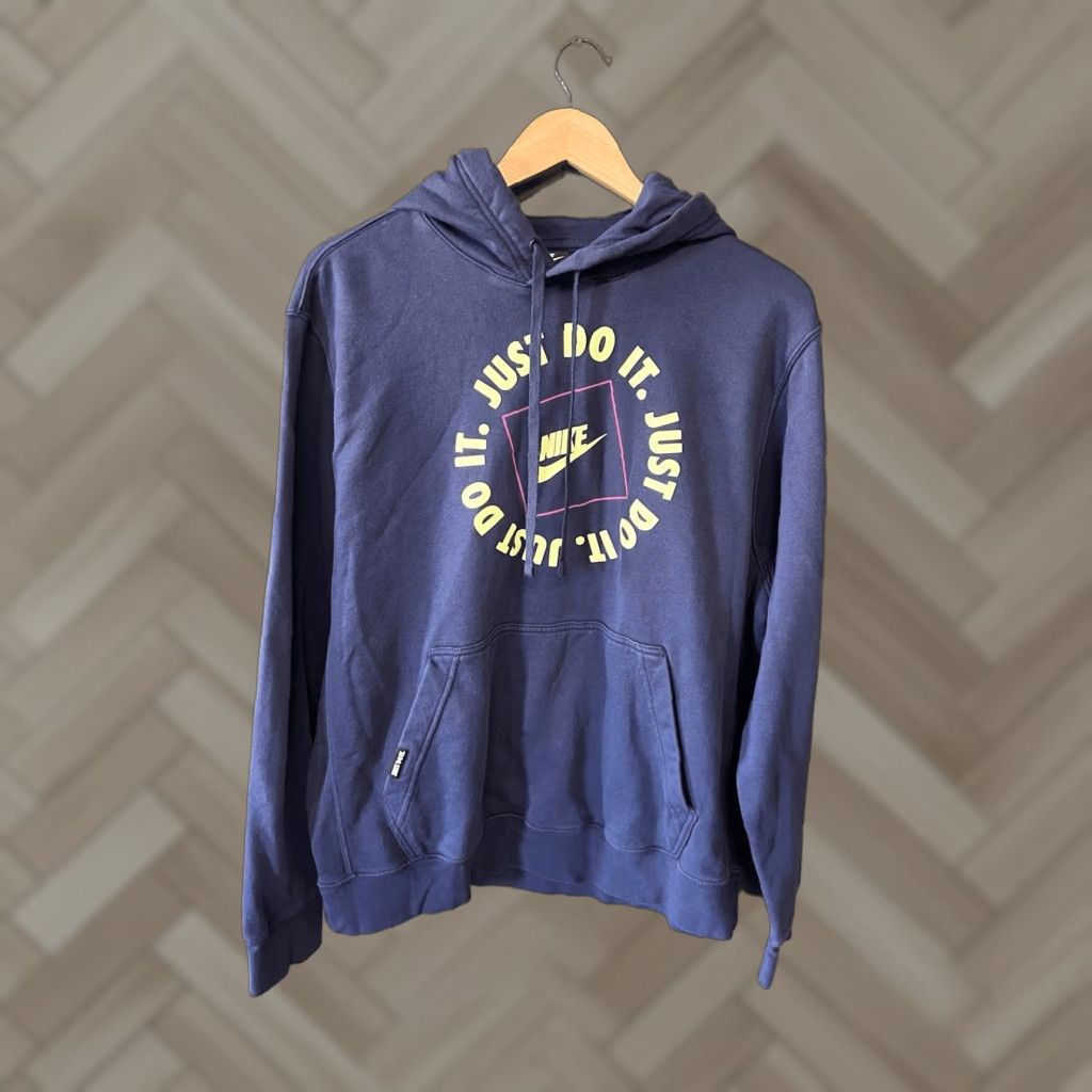 Nike Nike Sportswear Mens Blue Pullover Hoodie Sweatshirt L Size Size US L / EU 52-54 / 3 - 1 Thumbnail