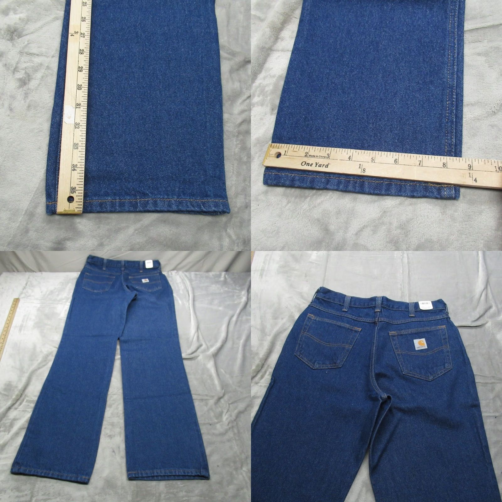 Carhartt VINTAGE: Carhartt Work Pants Mens 32x36 Dark Jeans Relaxed Fit Denim Straight Rugged NEW Size US 32 / EU 48 - 8 Thumbnail
