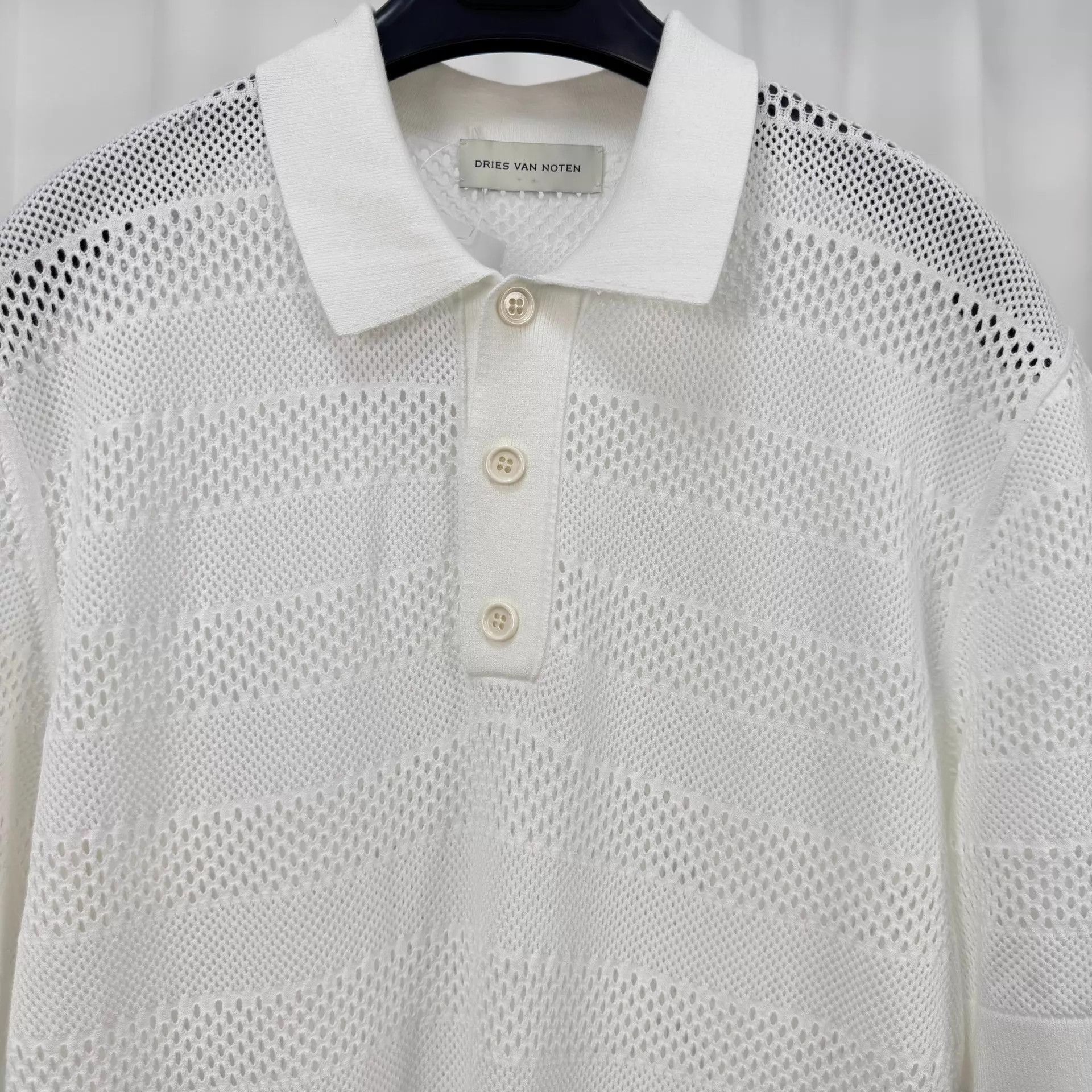 Dries Van Noten Dries Van Noten 25fw Open Knit S/Sleeve L 99N KL11417 Size US L / EU 52-54 / 3 - 3 Thumbnail