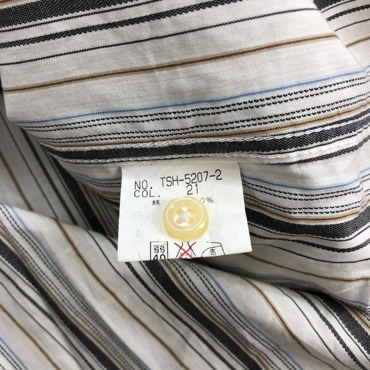 Japanese Brand × Tornado Mart 2000s Tornado Mart Japan Striped Button Up Shirt Size US M / EU 48-50 / 2 - 11 Thumbnail