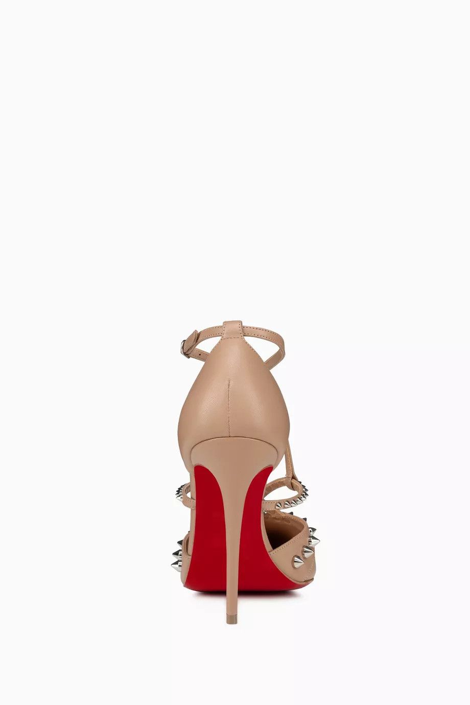 Christian Louboutin o1bcso1str0825 Tatooshka Spikes 100 Pumps in Beige Size US 9 / IT 39 - 3 Thumbnail