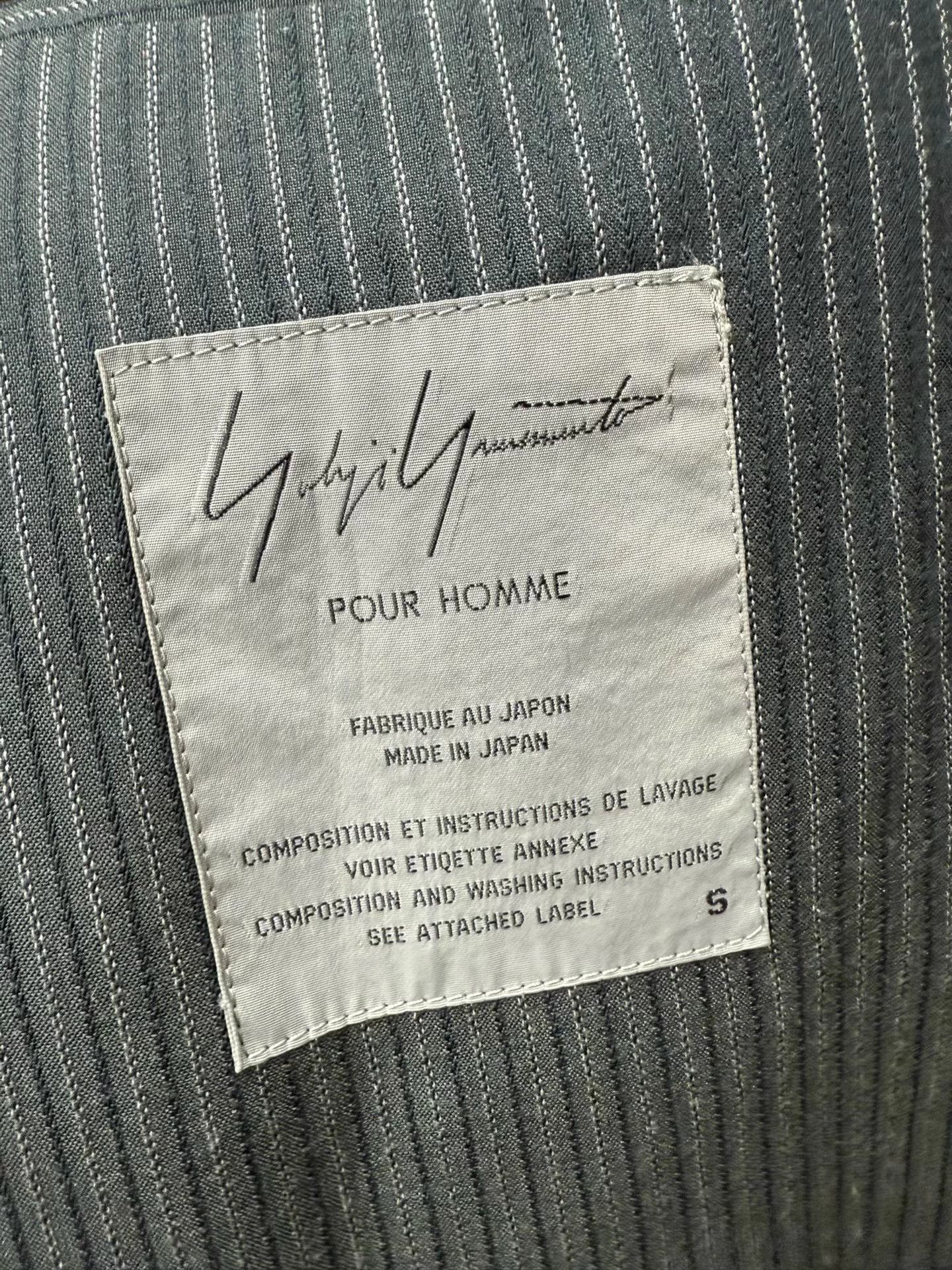 Yohji Yamamoto yohji yamamoto pour homme 96SS Loose Striped Wool Jacket K20 Size US S / EU 44-46 / 1 - 5 Thumbnail