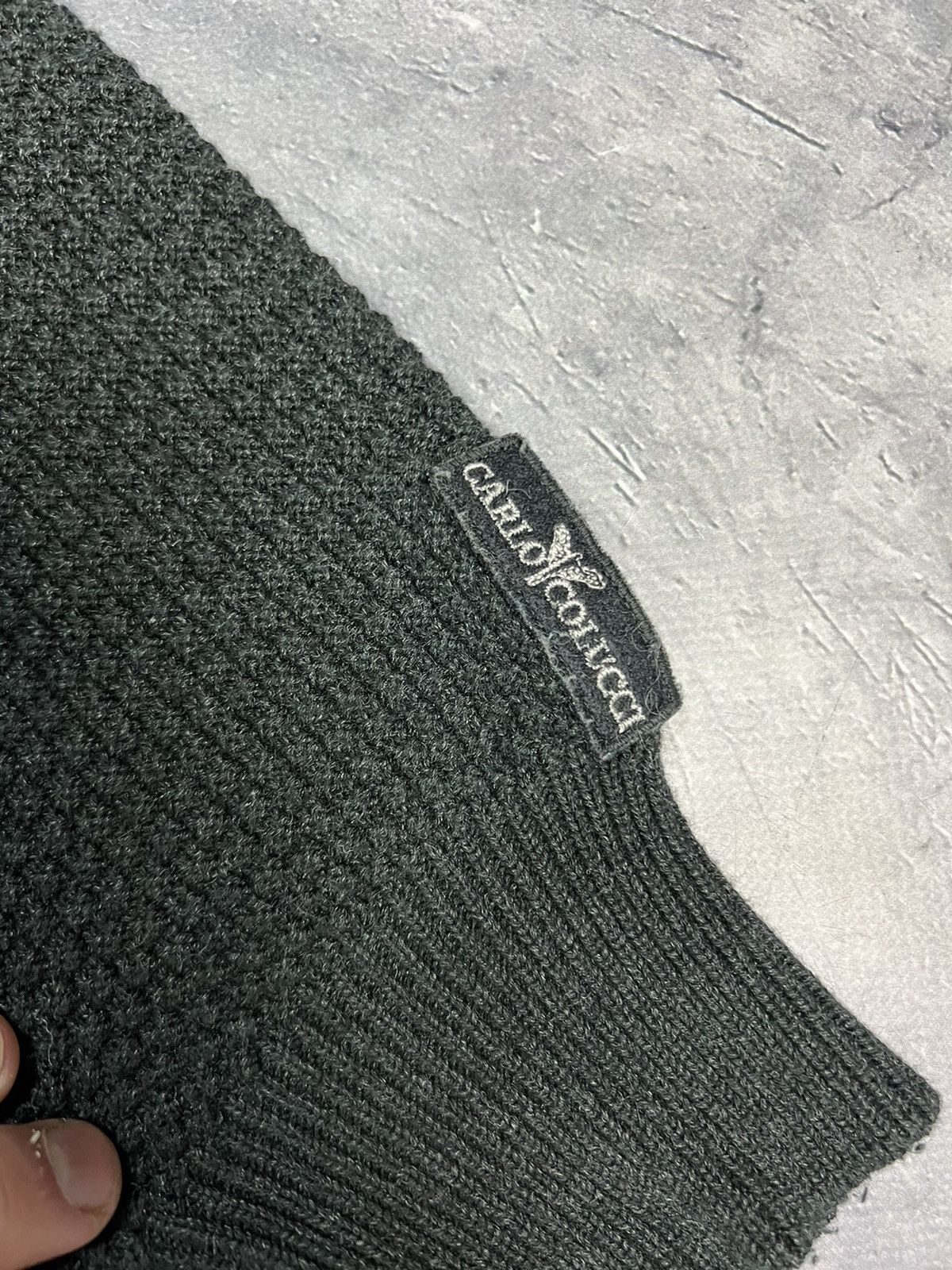 Carlo Colucci × Vintage Carlo Colucci 1/3 Zip Sweater Size US L / EU 52-54 / 3 - 5 Thumbnail