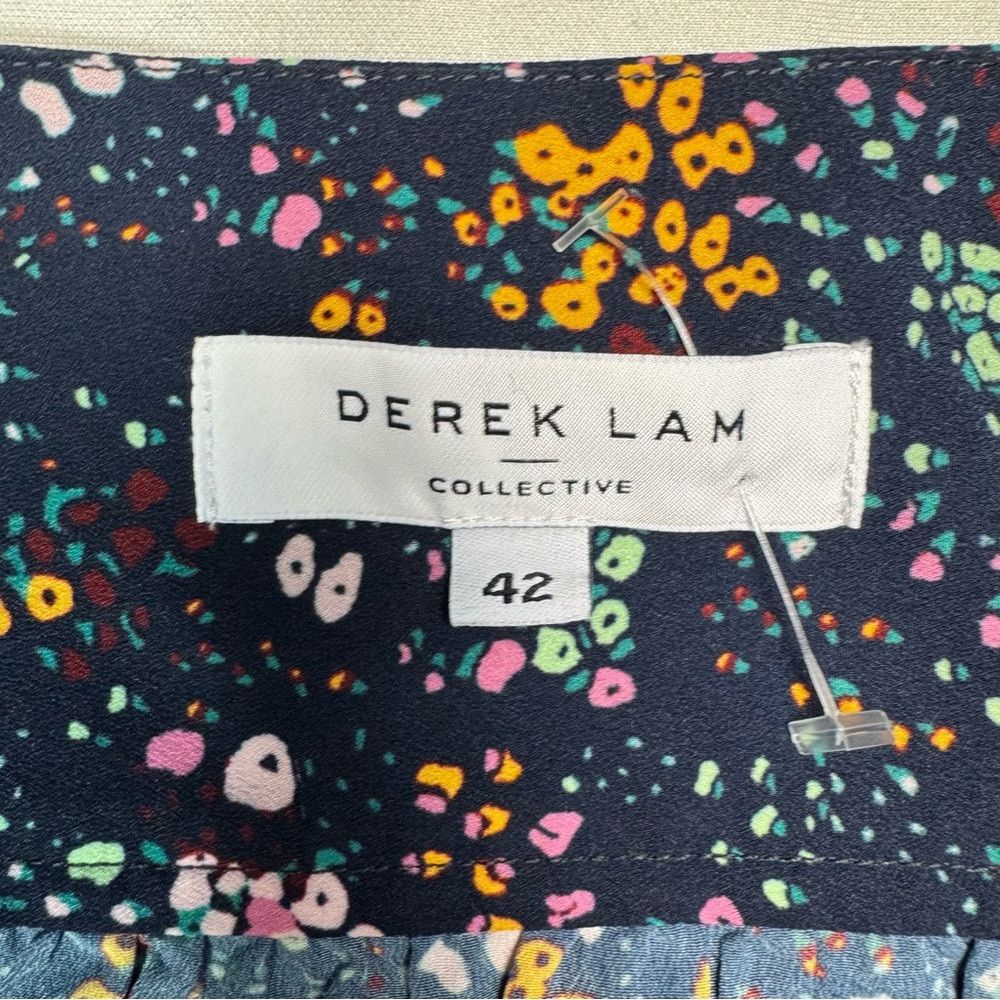 Derek Lam 10 Crosby New Derek Lam Blue Floral Long Sleeve Dress IT 42 US 6 Size M / US 6-8 / IT 42-44 - 5 Thumbnail