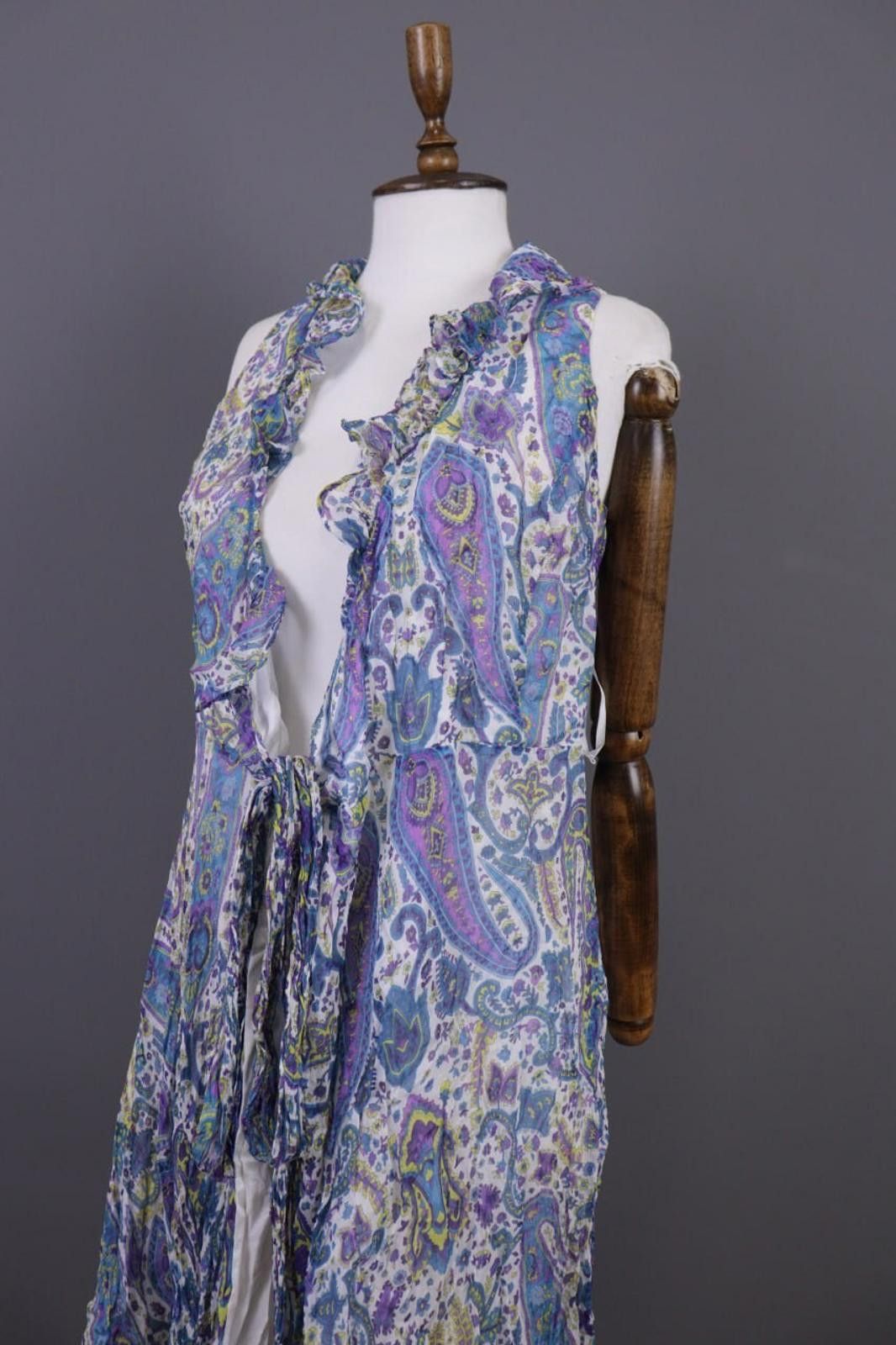 Lauren Ralph Lauren Lauren Ralph Lauren Paisley Silk Cardigan Cape Size 8 / M Size L / US 10 / IT 46 - 9 Thumbnail