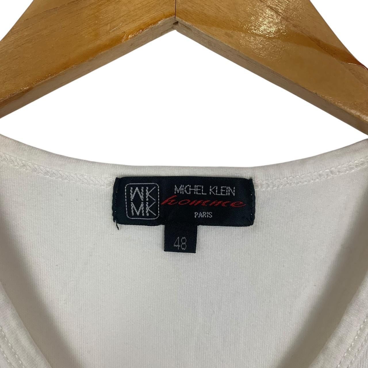 Vintage Vintage MICHEL KLEIN PARIS Homme Collection V Neck Tee Size US XS / EU 42 / 0 - 3 Thumbnail